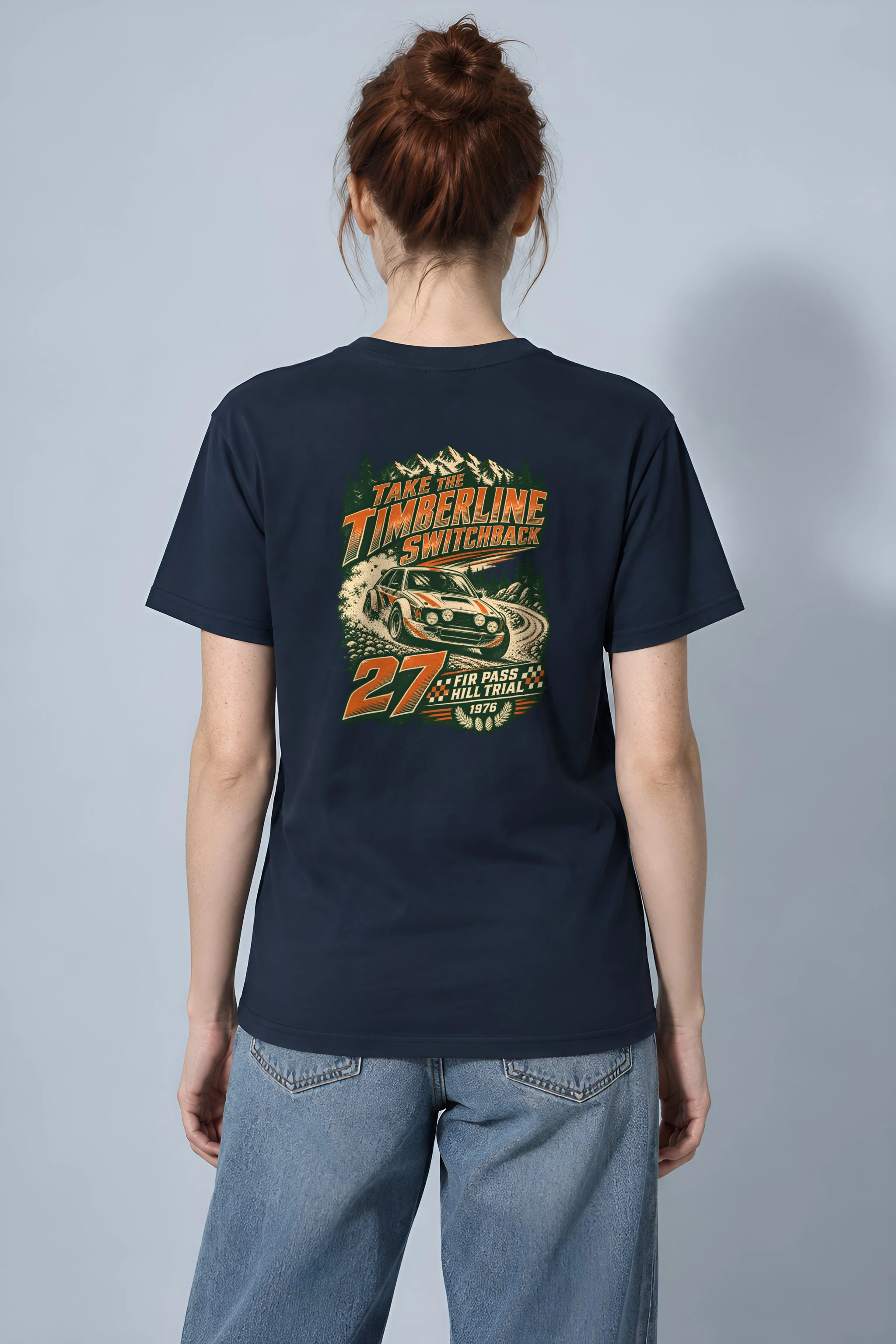 "Take the Timberline Switchback" Heavyweight Unisex Crewneck T-shirt