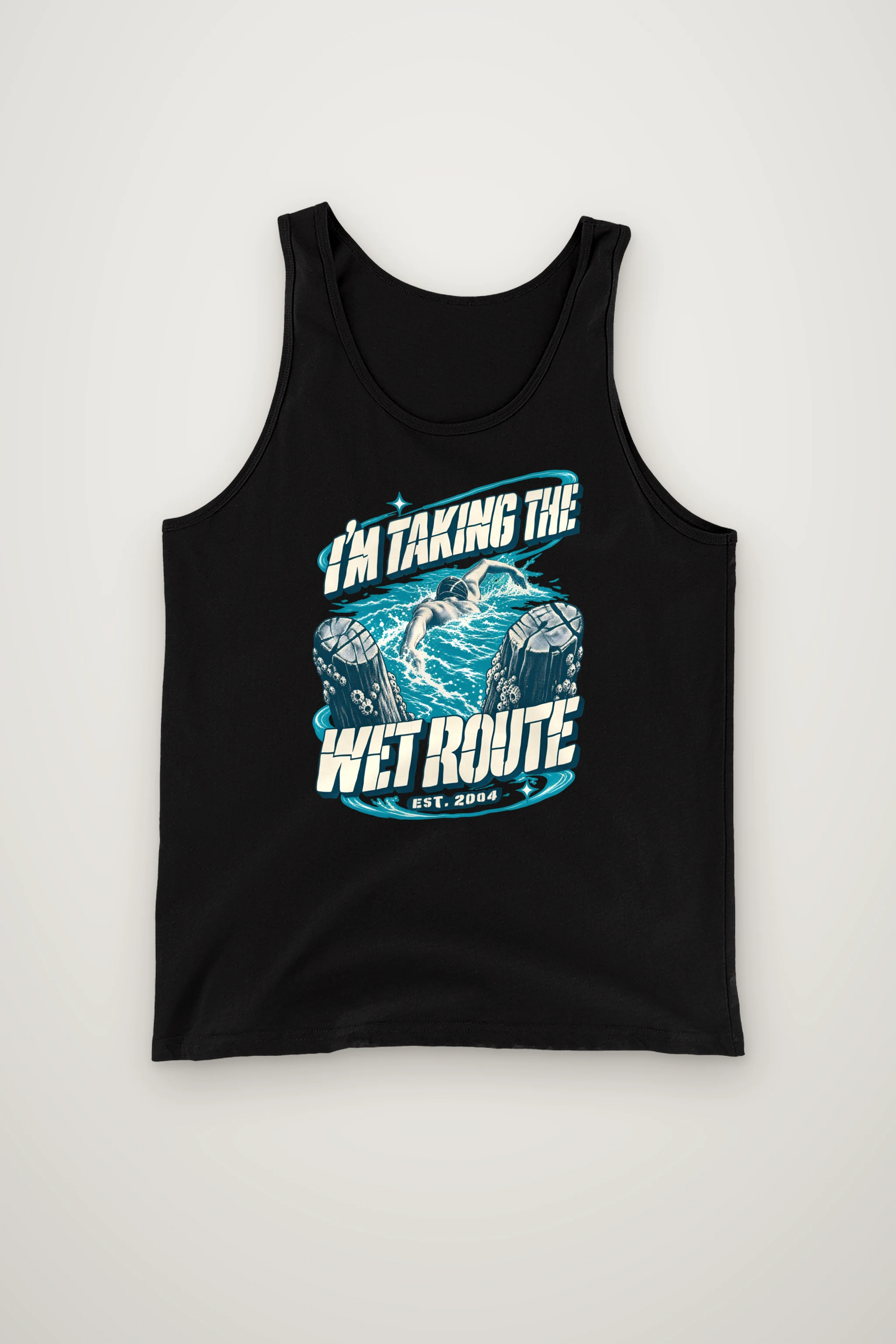 "Taking The Wet Route" Unisex Jersey Tank