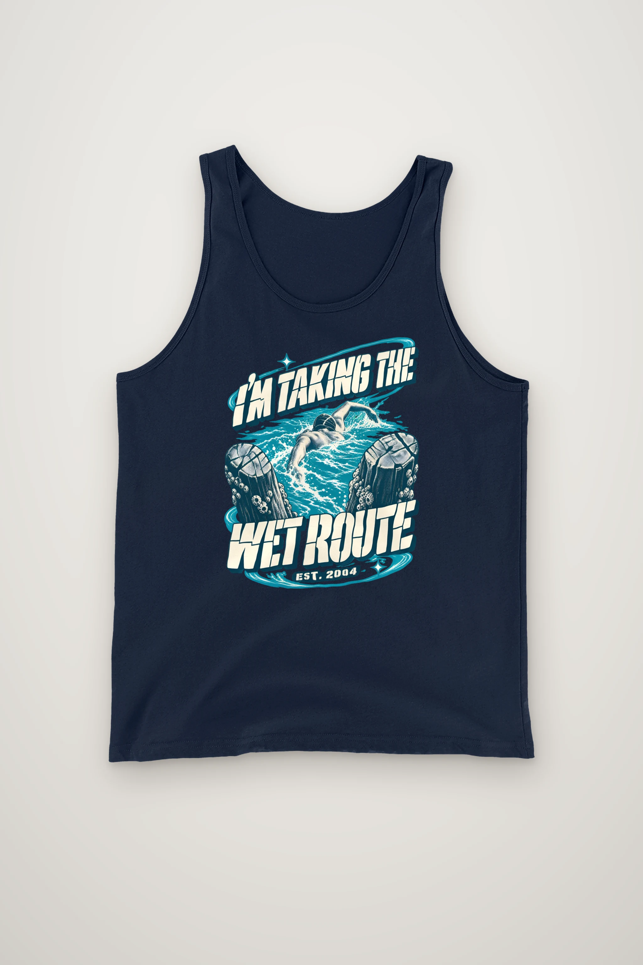 "Taking The Wet Route" Unisex Jersey Tank