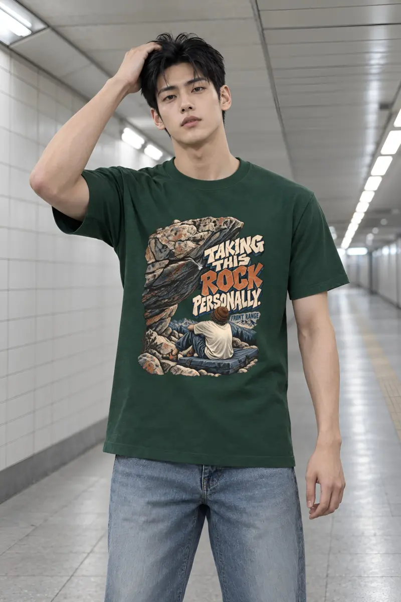 "Taking This Rock Personally" Heavyweight Unisex Crewneck T-shirt