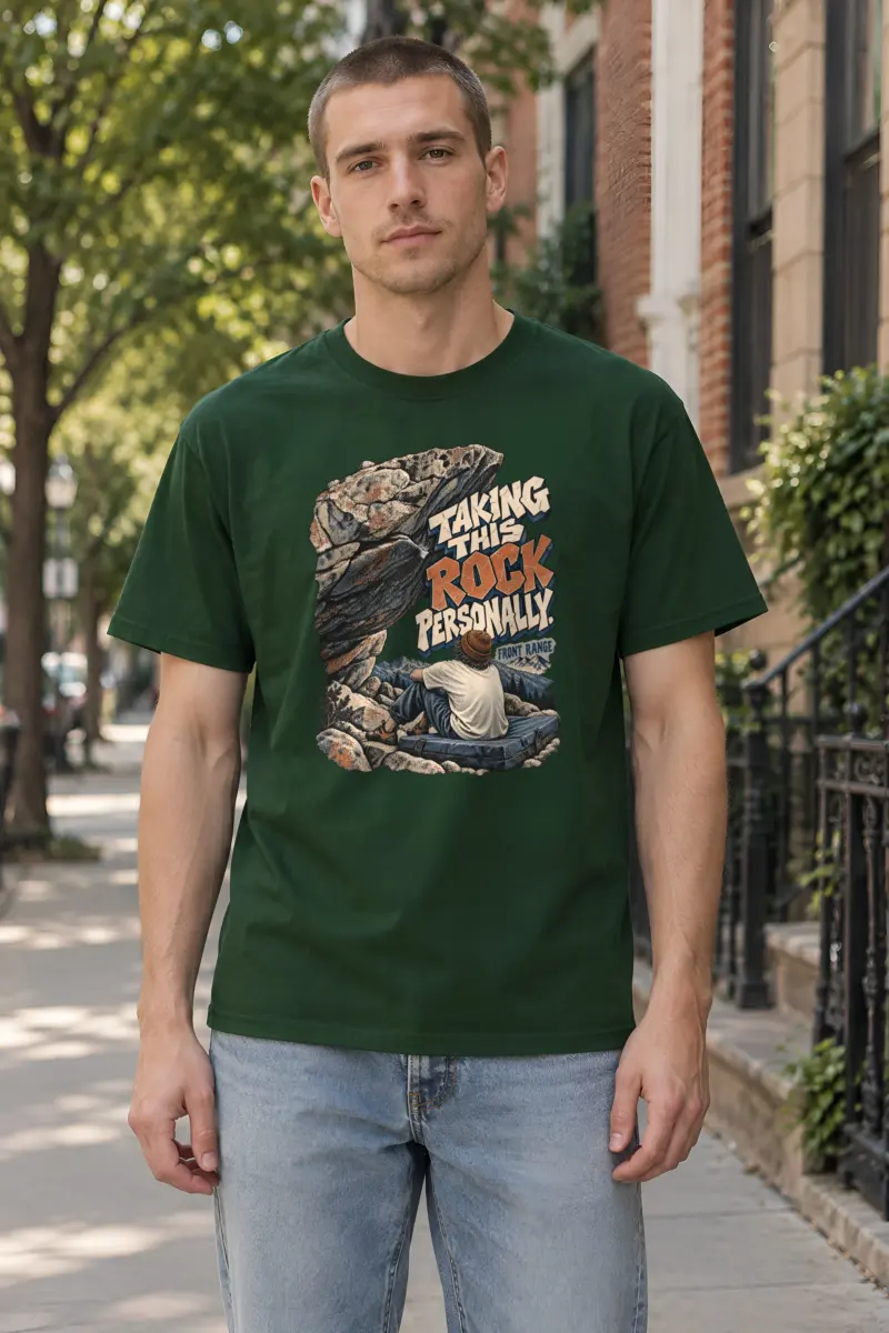"Taking This Rock Personally" Heavyweight Unisex Crewneck T-shirt
