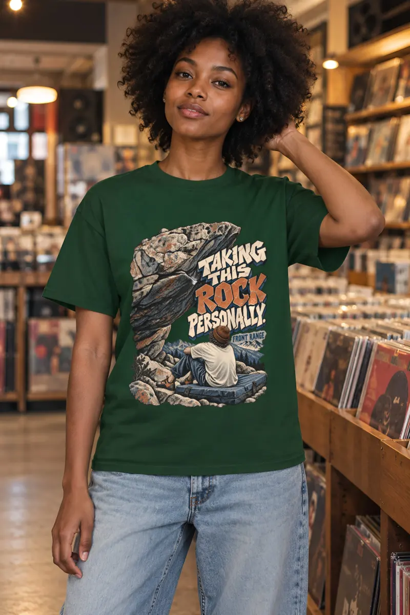 "Taking This Rock Personally" Heavyweight Unisex Crewneck T-shirt