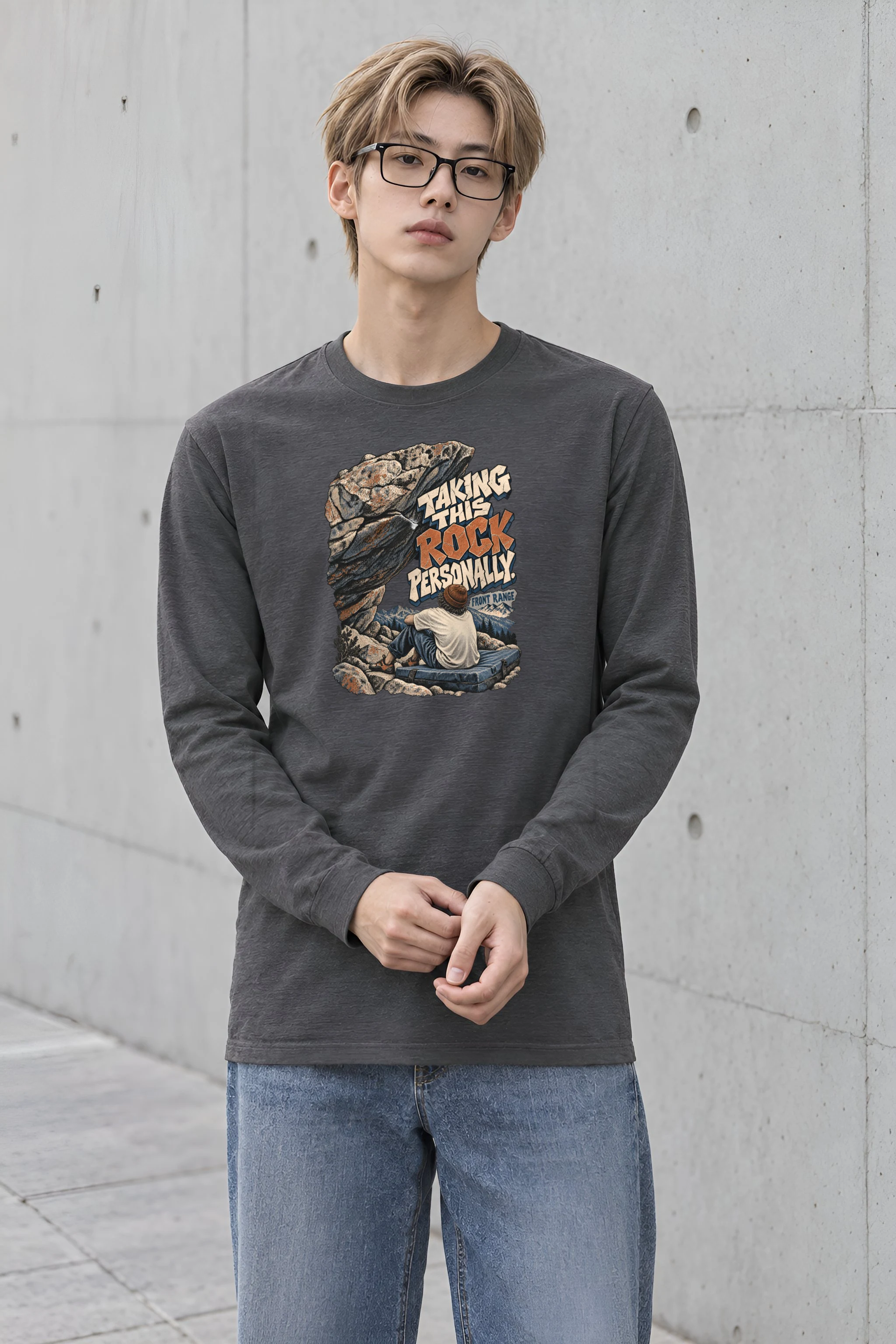 "Taking This Rock Personally" Unisex Longsleeve T-shirt