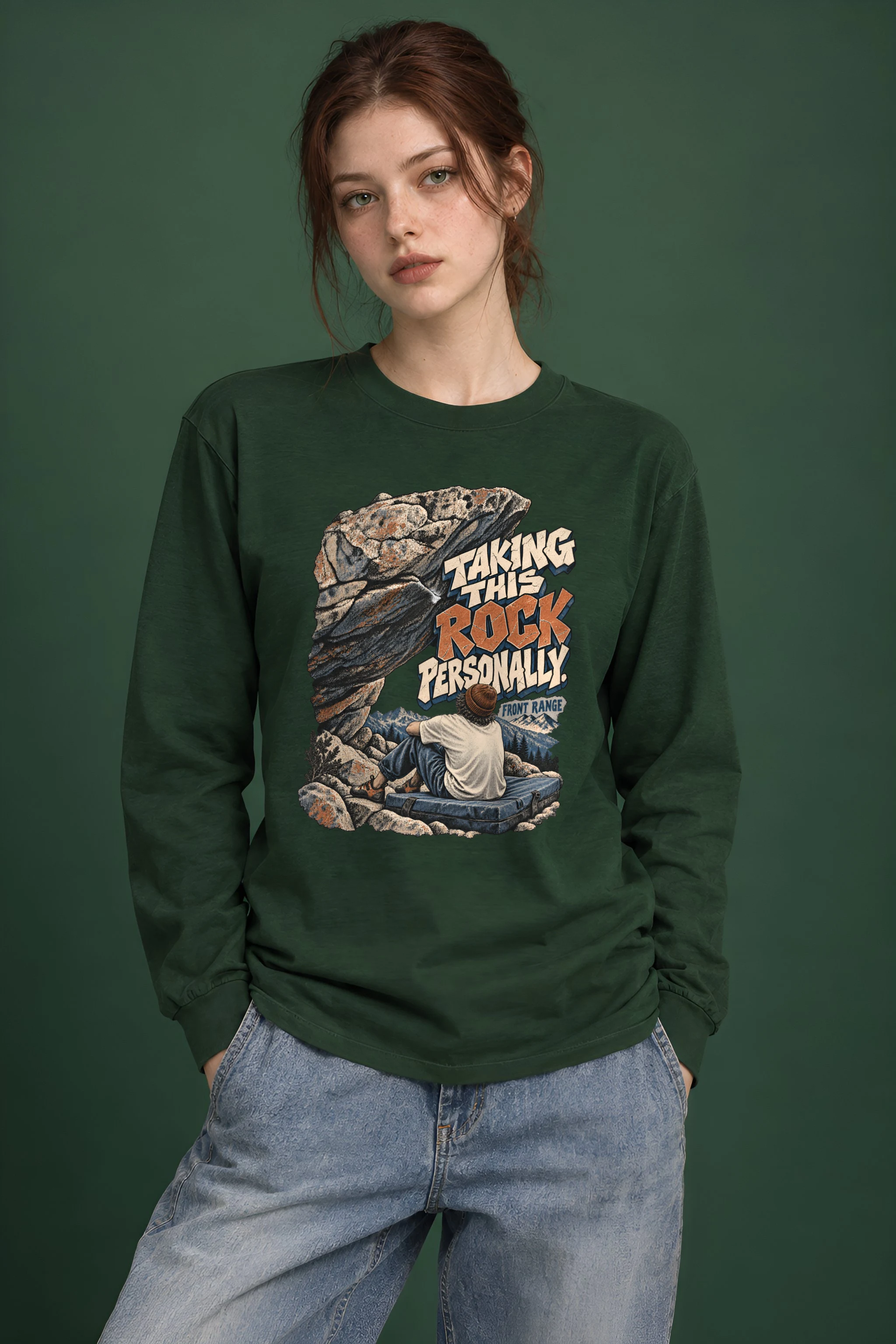 "Taking This Rock Personally" Unisex Longsleeve T-shirt