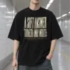 "Tall Serif Proverbs 15:1" Men's Oversized Heavyweight Crewneck T-Shirt