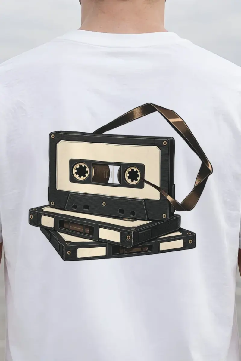 "Tape Study" Heavyweight Unisex Crewneck T-shirt
