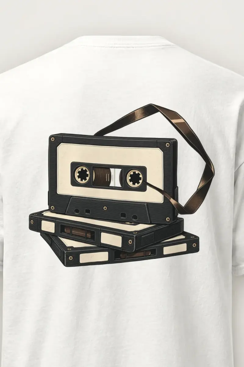 "Tape Study" Heavyweight Unisex Crewneck T-shirt