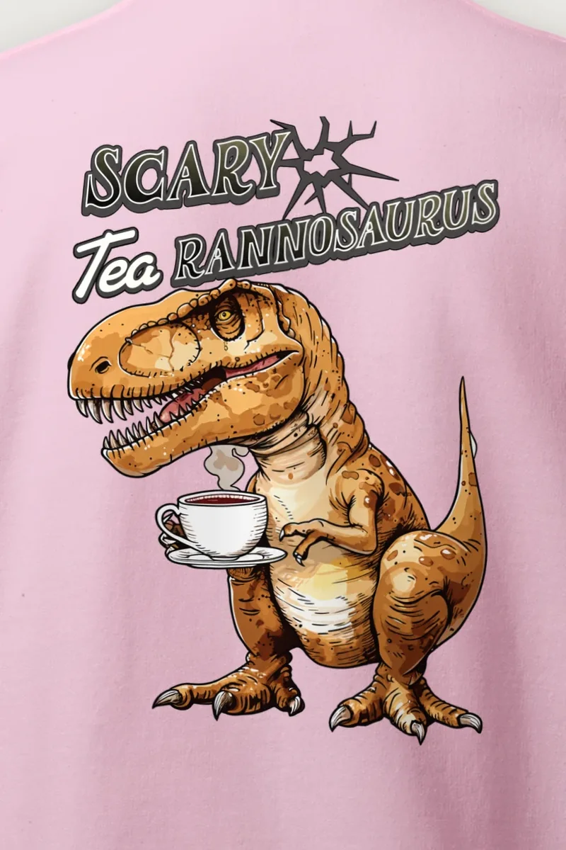"Tea Rannosaurus" Heavy Blend Unisex Crewneck Sweatshirt