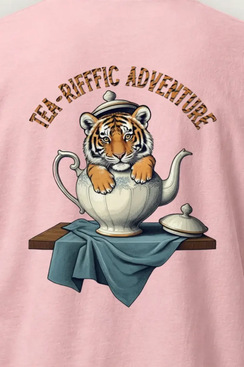 "Tea-Riffic Adventure" Heavyweight Unisex Crewneck T-shirt