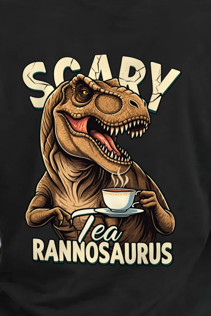 "Tea Time Tyrant" Heavyweight Unisex Crewneck T-shirt