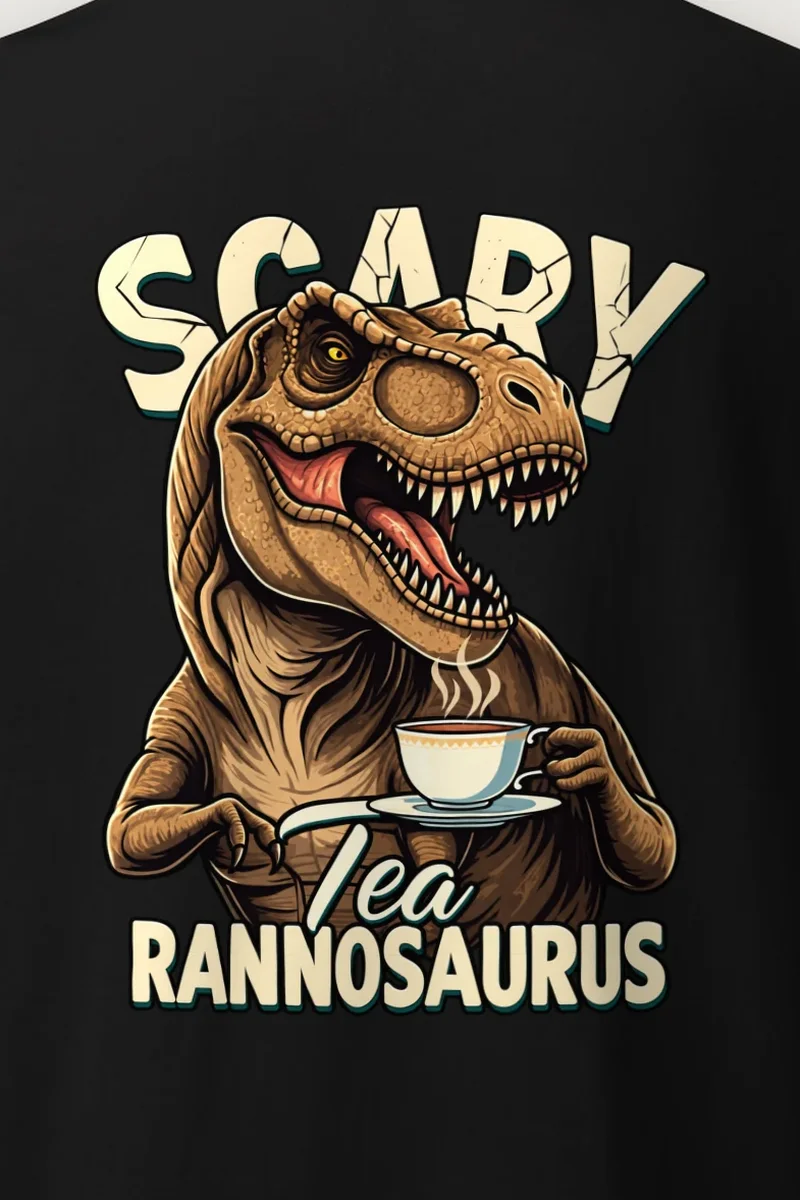 "Tea Time Tyrant" Heavyweight Unisex Crewneck T-shirt