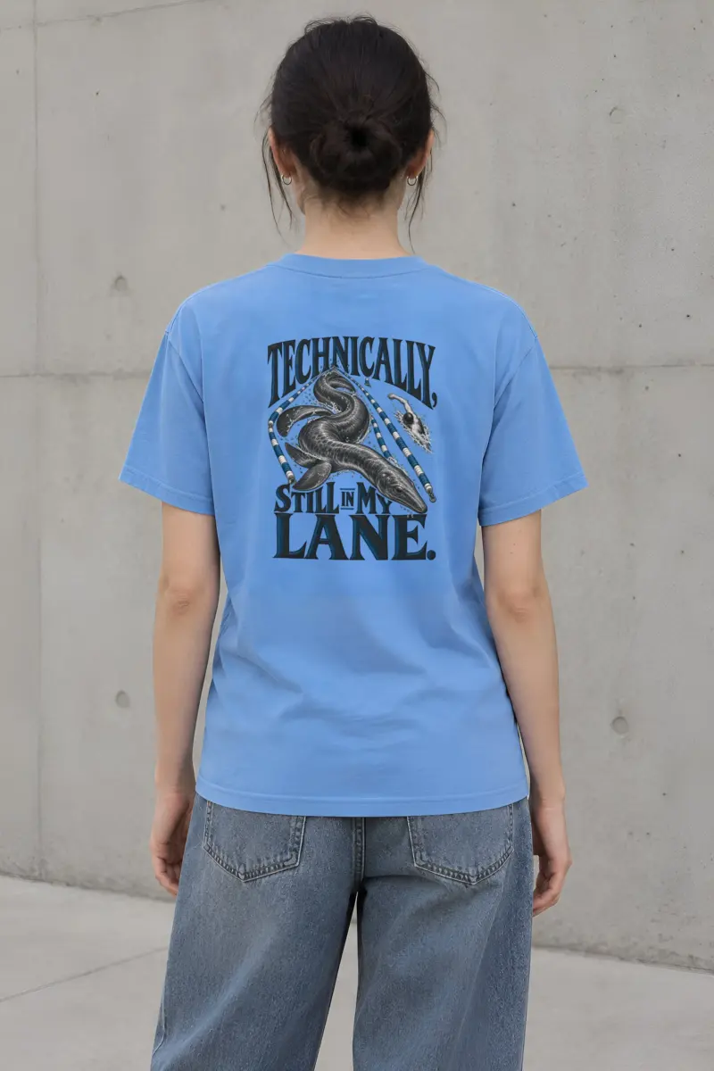 “Technically Still in My Lane” Heavyweight Unisex Crewneck T-shirt