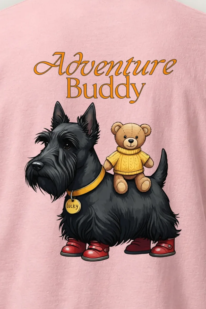 "Teddy Bear Terrier" Heavyweight Unisex Crewneck T-shirt