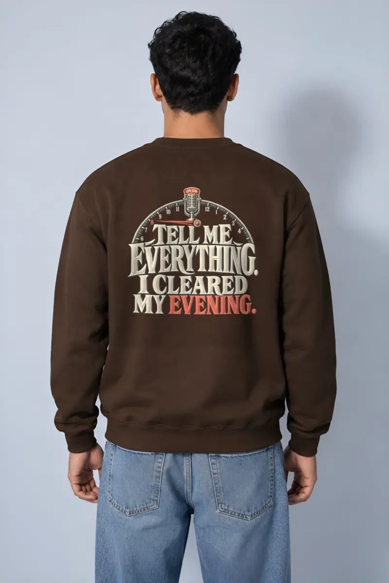 “Tell Me Everything” Heavy Blend Unisex Crewneck Sweatshirt