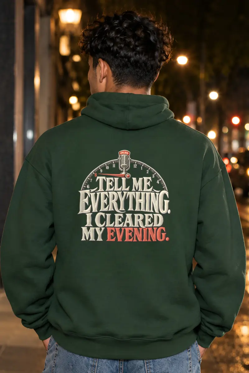 “Tell Me Everything” Heavy Blend Unisex Pullover Hoodie