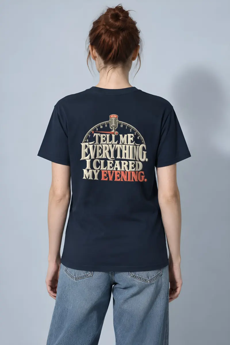“Tell Me Everything” Heavyweight Unisex Crewneck T-shirt