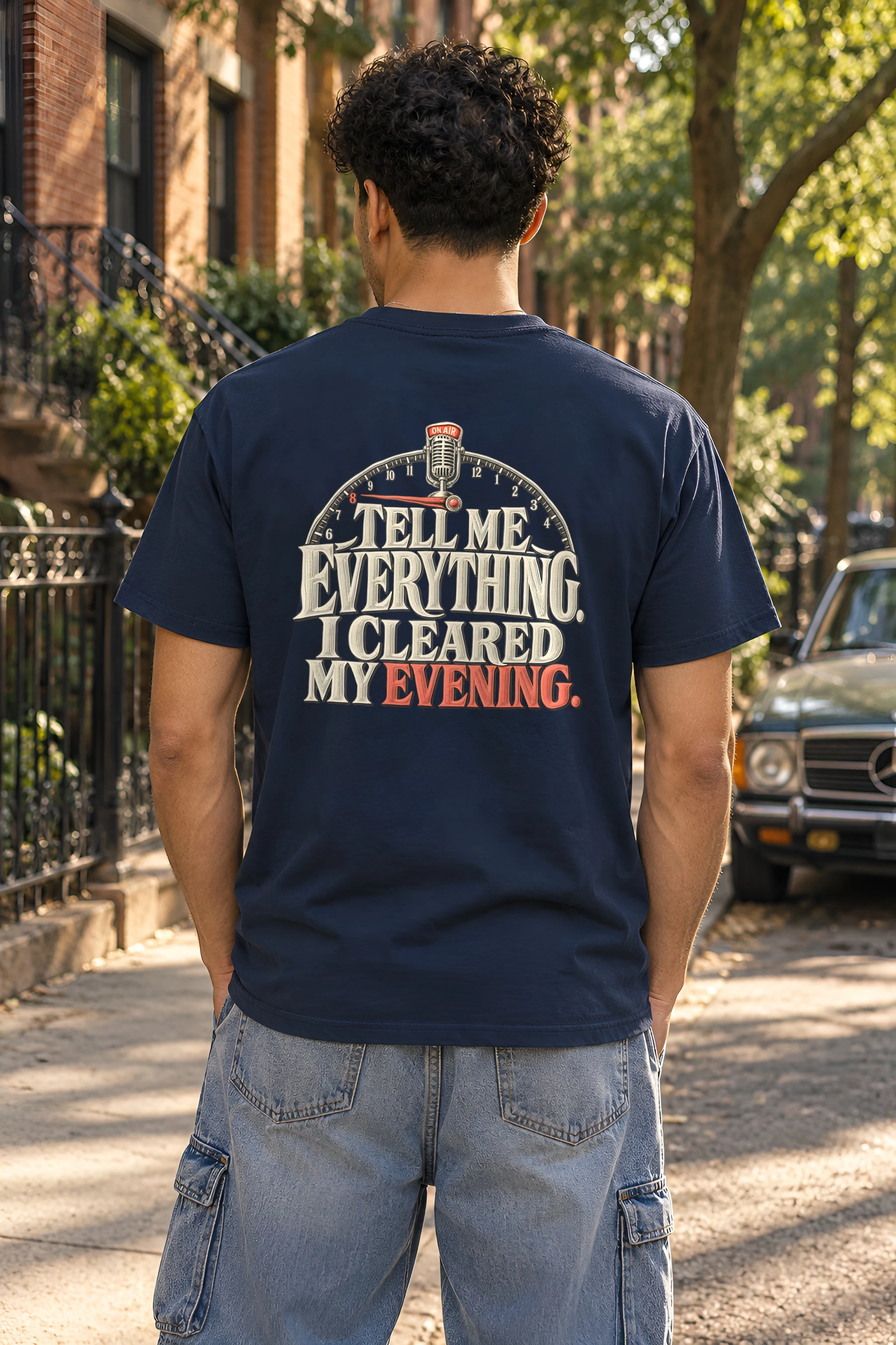 "Tell Me Everything" Heavyweight Unisex Crewneck T-shirt