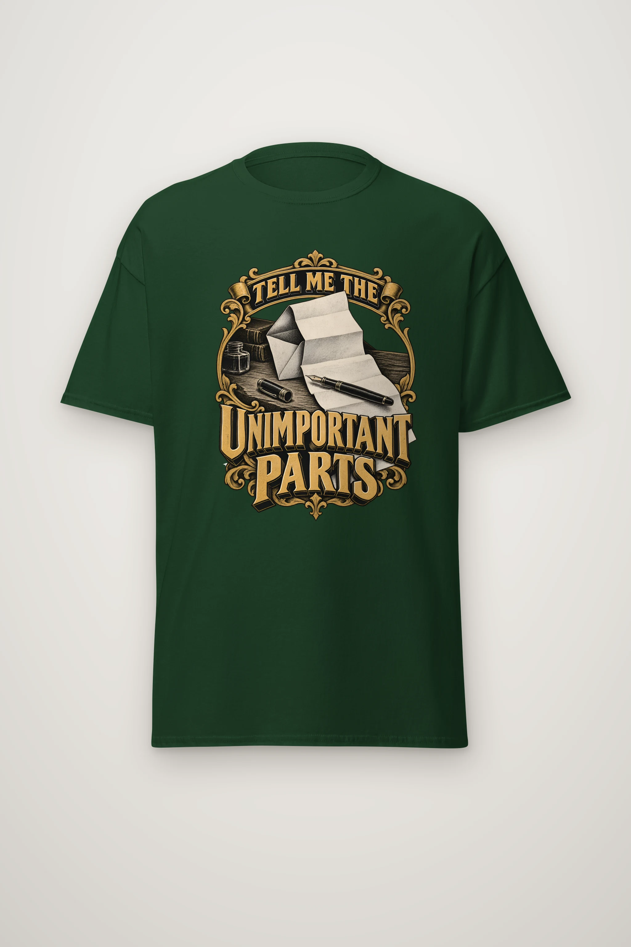 "Tell Me the Unimportant Parts" Heavyweight Unisex Crewneck T-shirt