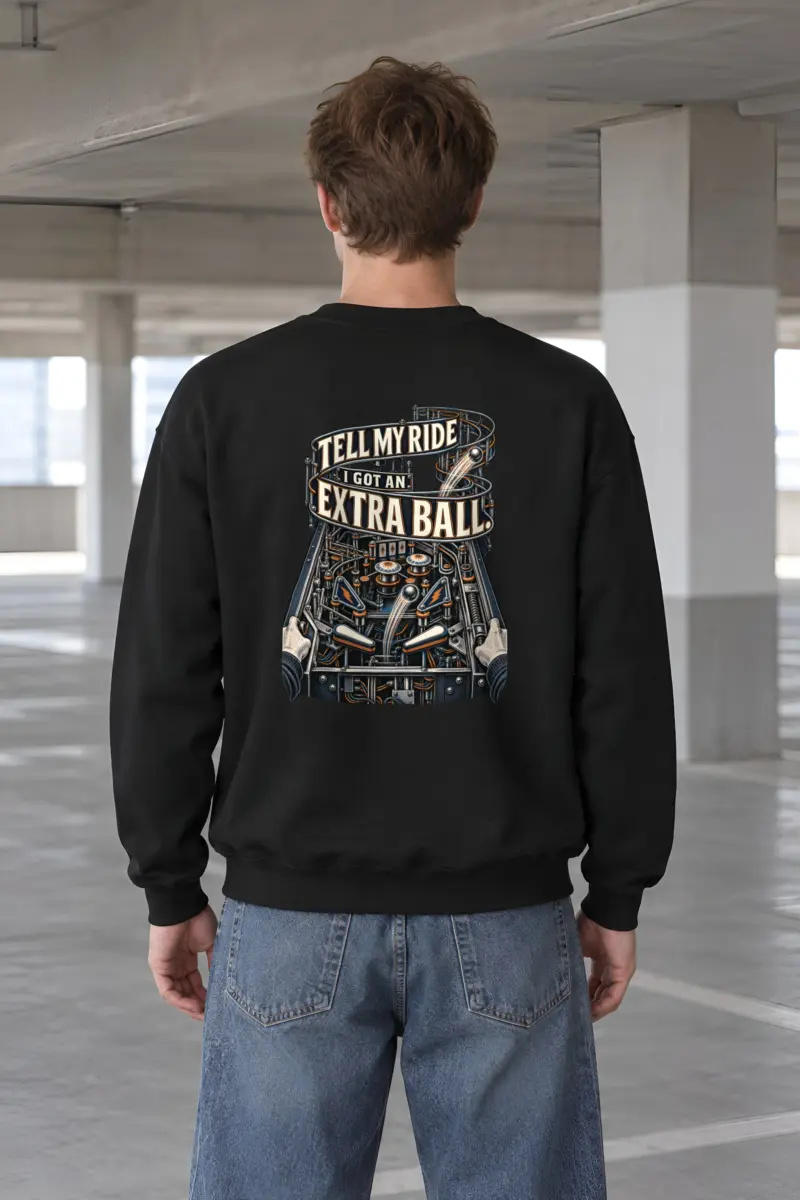 "Tell My Ride Extra Ball" Heavy Blend Unisex Crewneck Sweatshirt