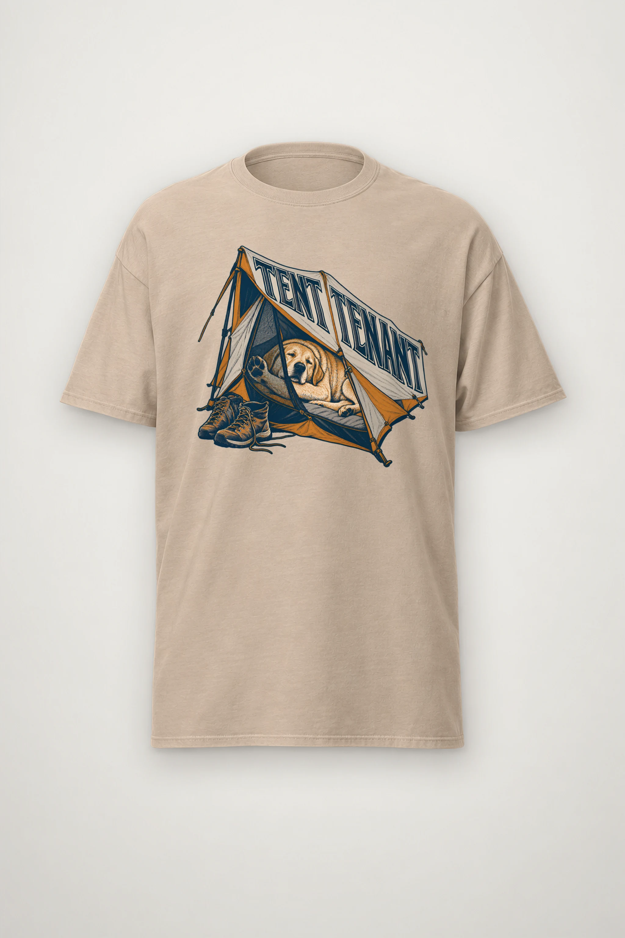 "Tent Tenant" Heavyweight Unisex Crewneck T-shirt