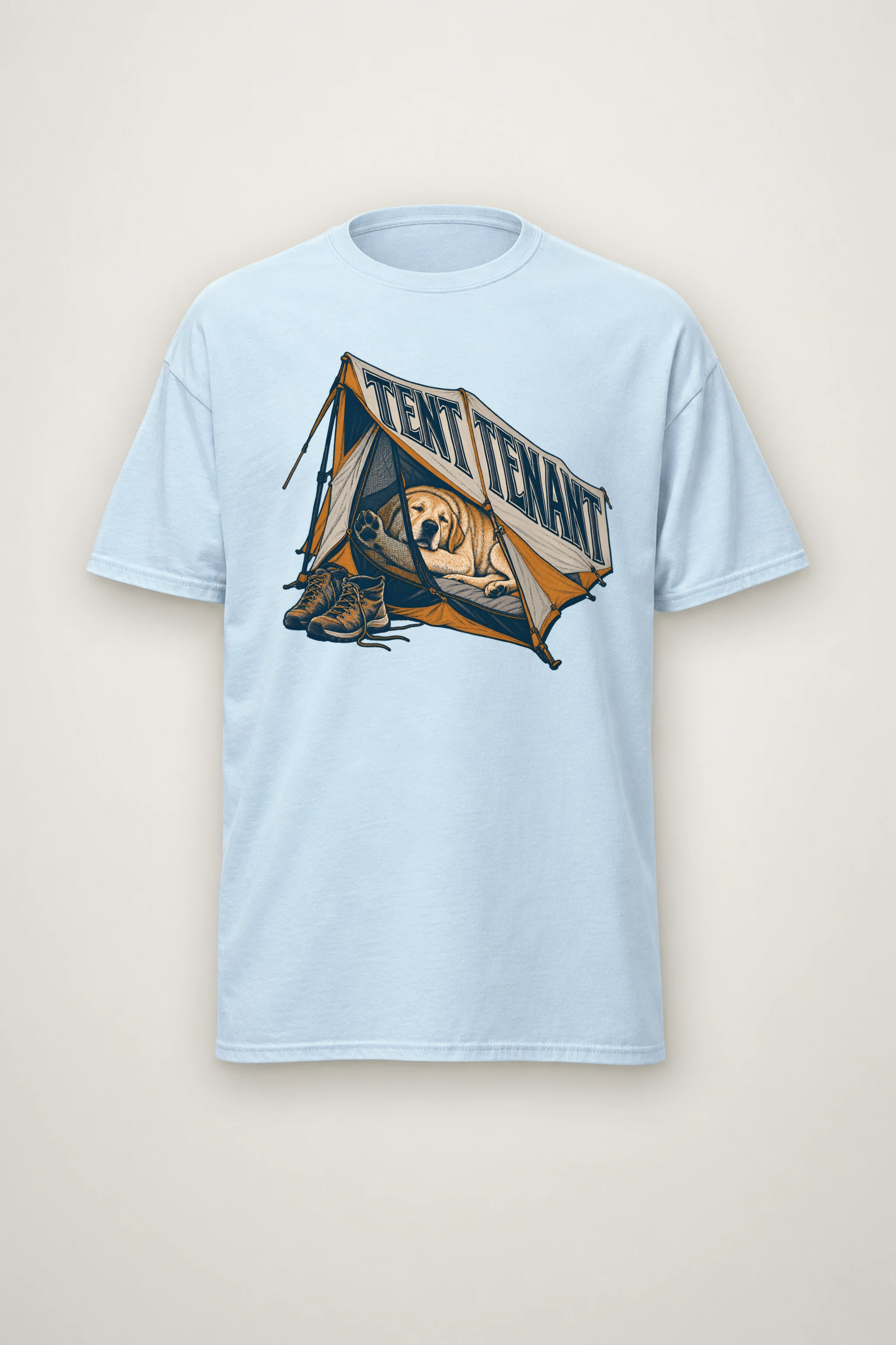 "Tent Tenant" Heavyweight Unisex Crewneck T-shirt