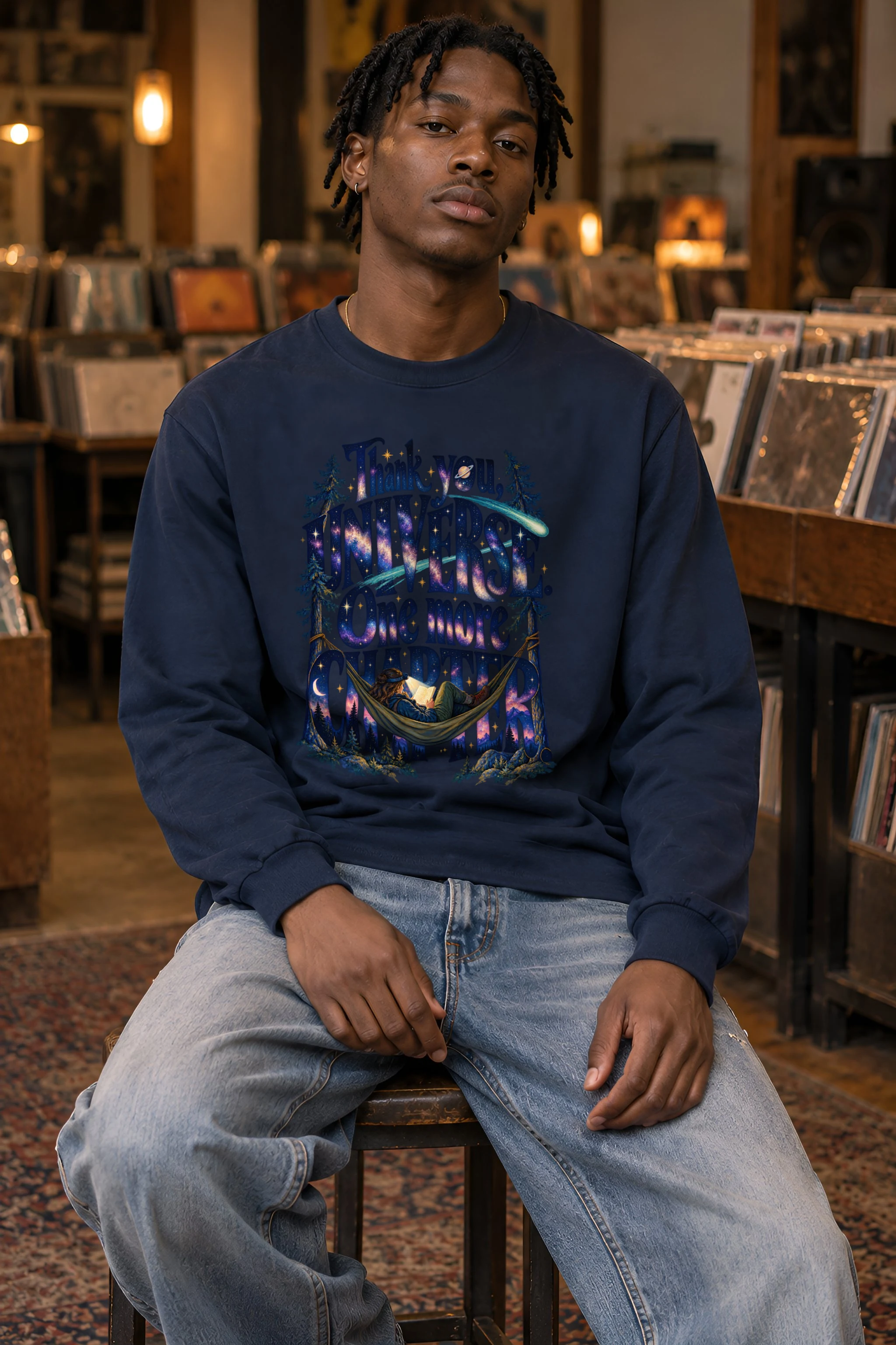 "Thank You Universe, One More Chapter" Unisex Longsleeve T-shirt