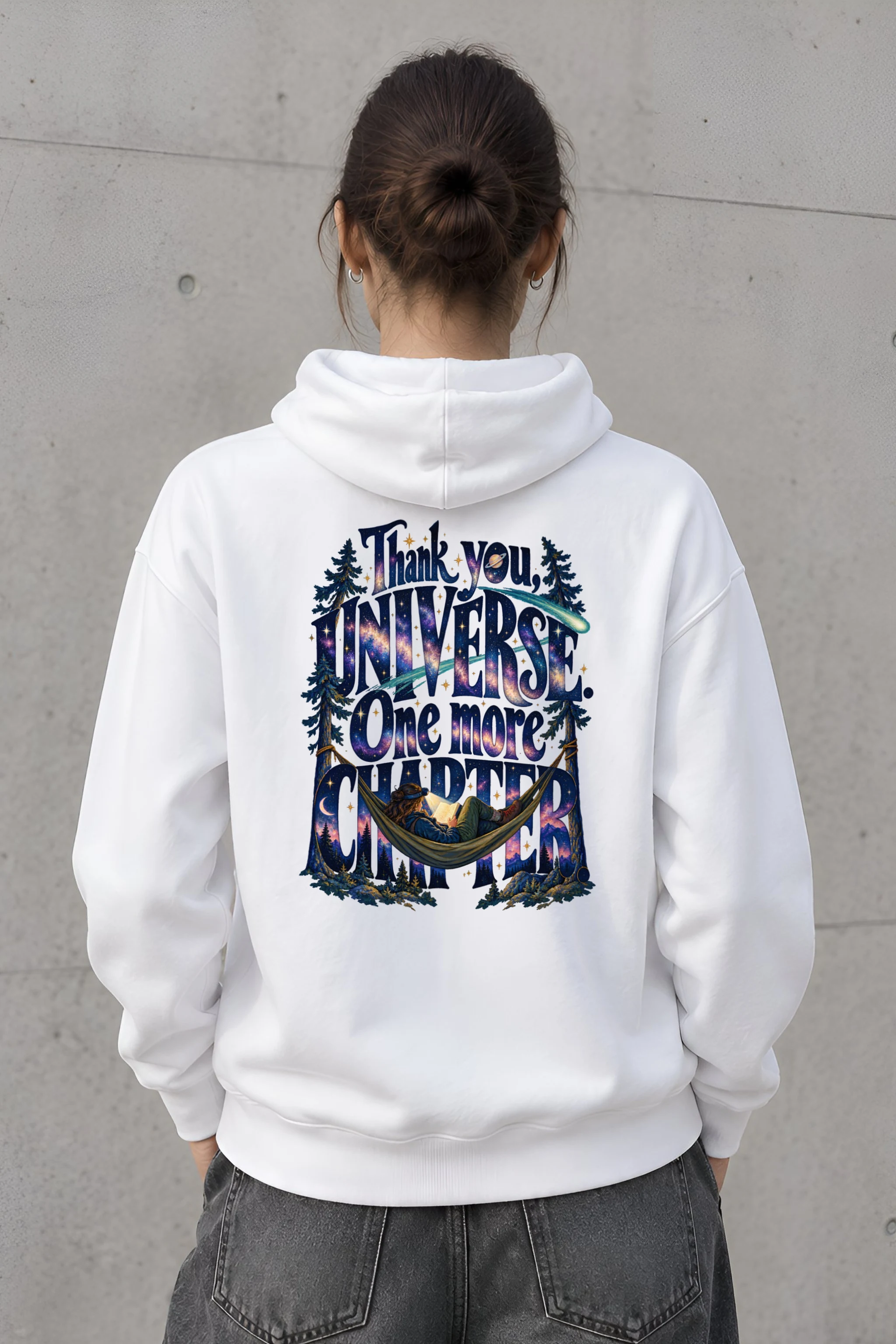 "Thank You Universe One More Chapter" Unisex Pullover Hoodie