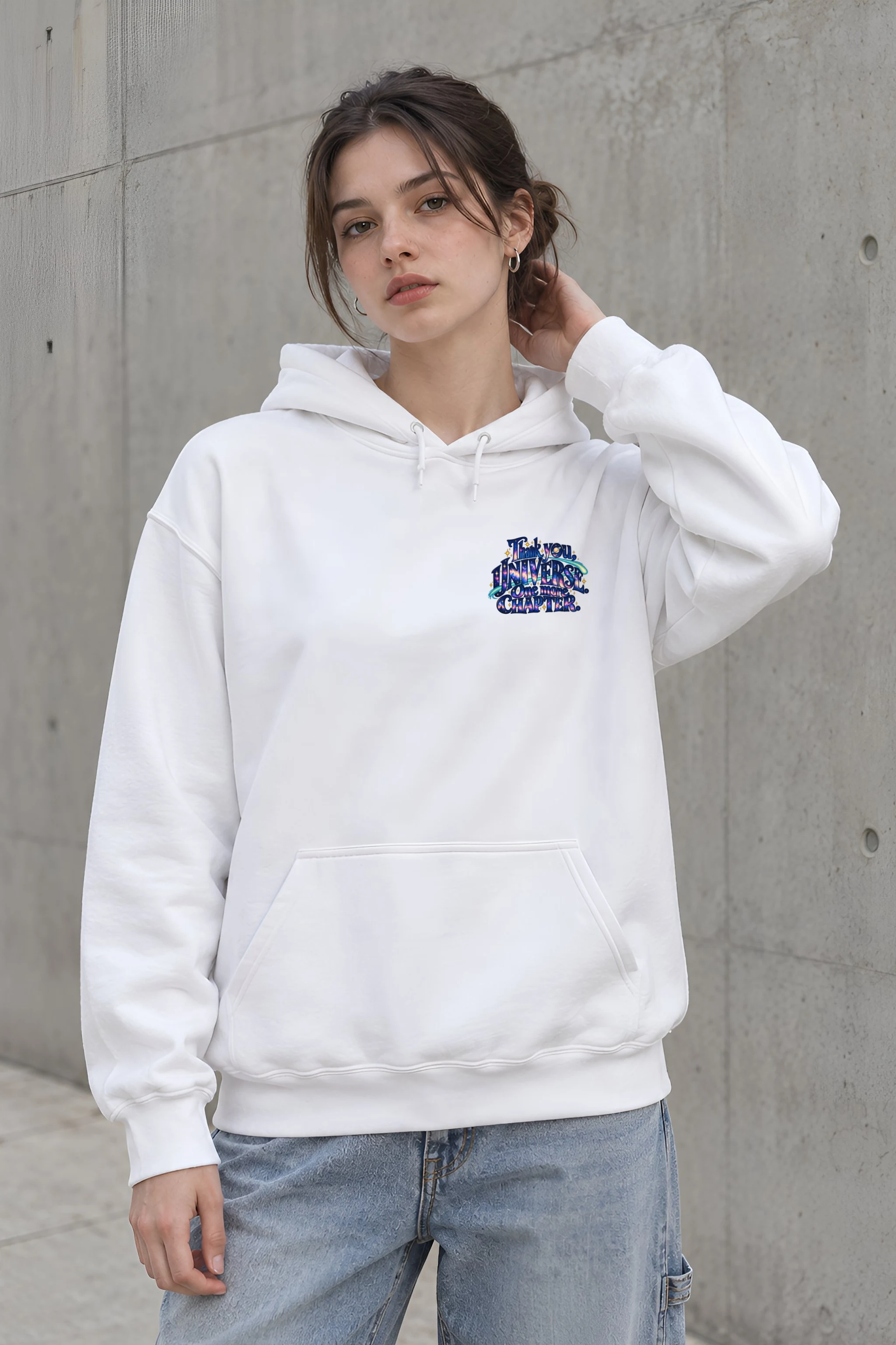 "Thank You Universe One More Chapter" Unisex Pullover Hoodie