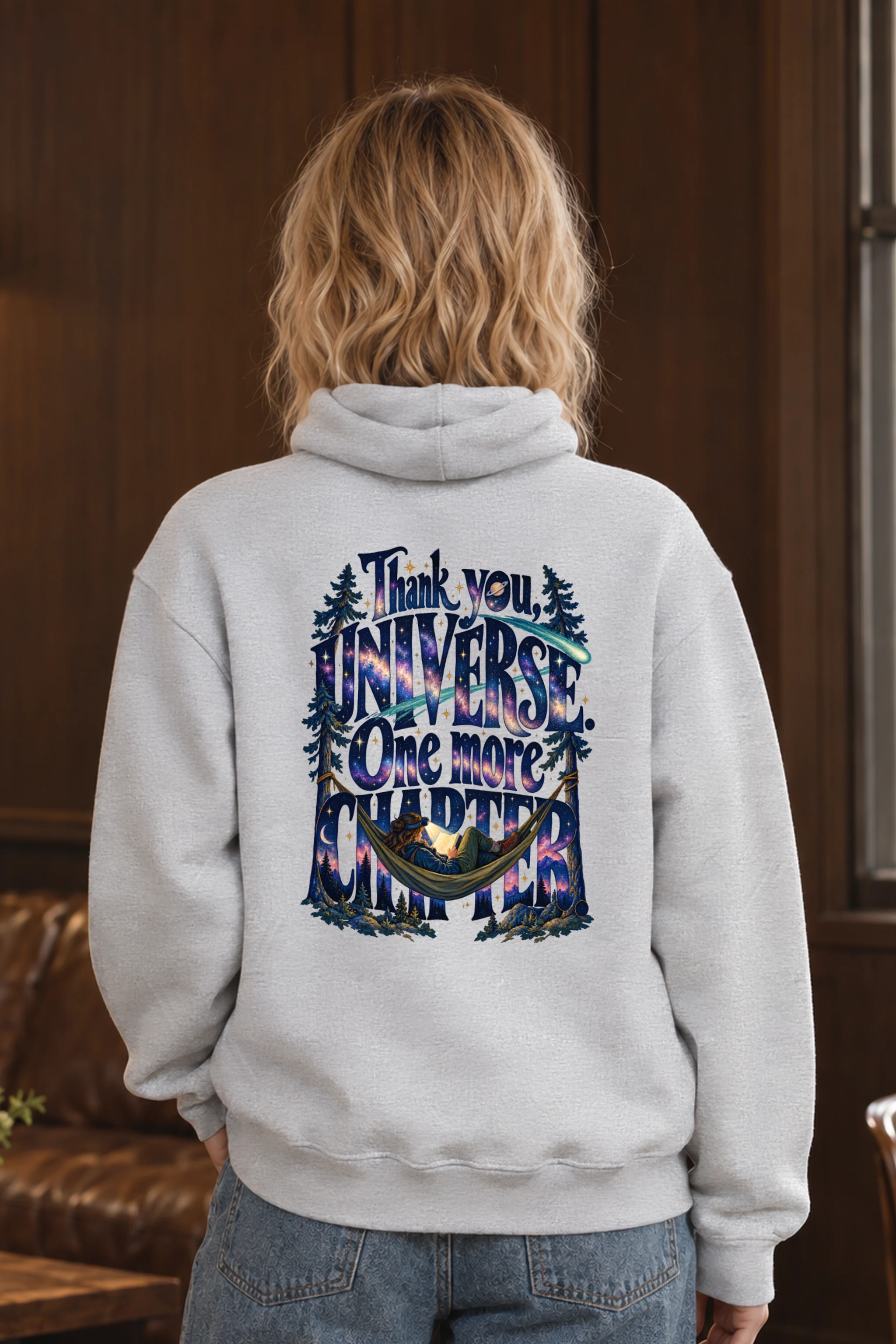 "Thank You Universe One More Chapter" Unisex Pullover Hoodie