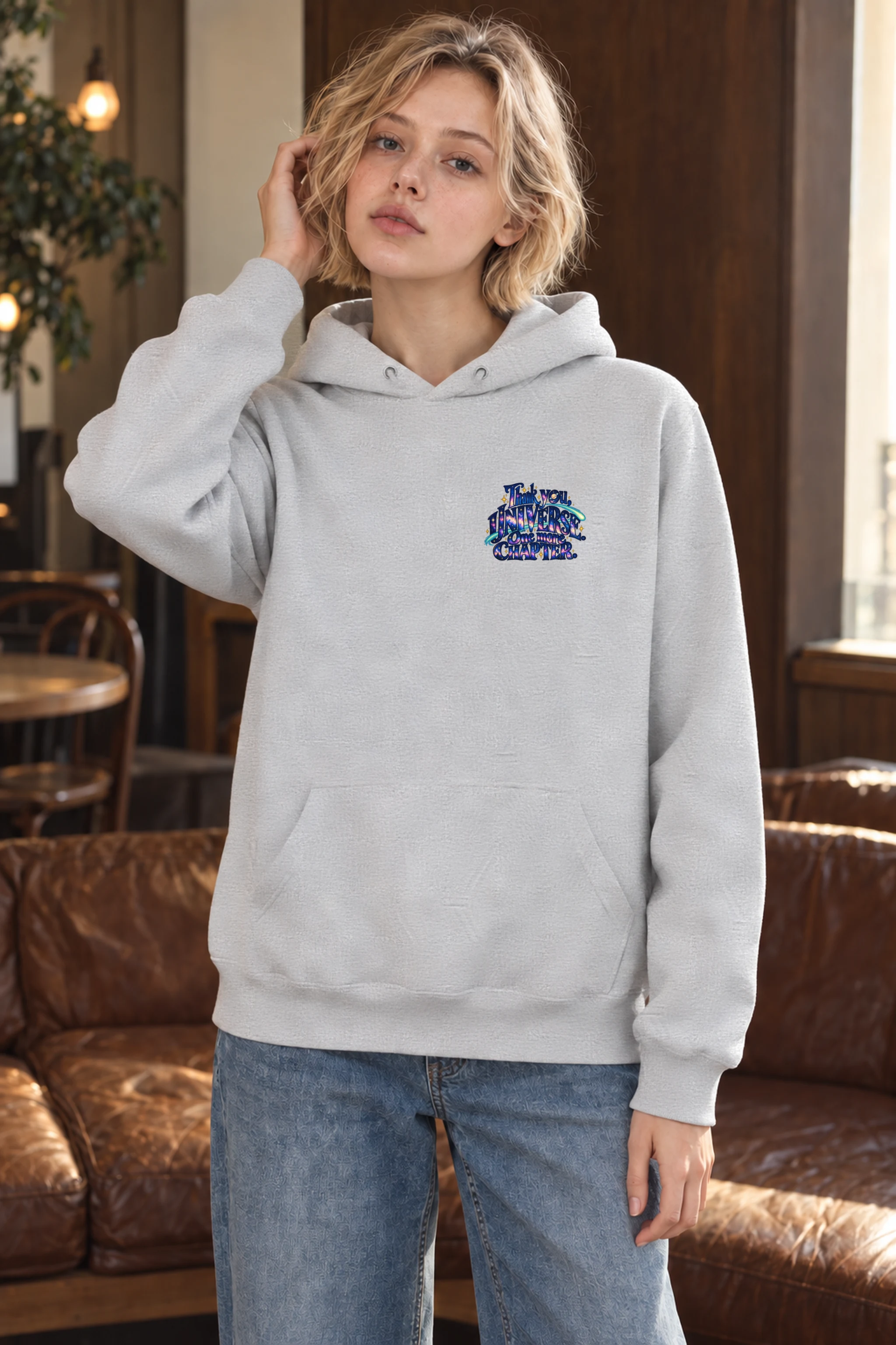 "Thank You Universe One More Chapter" Unisex Pullover Hoodie