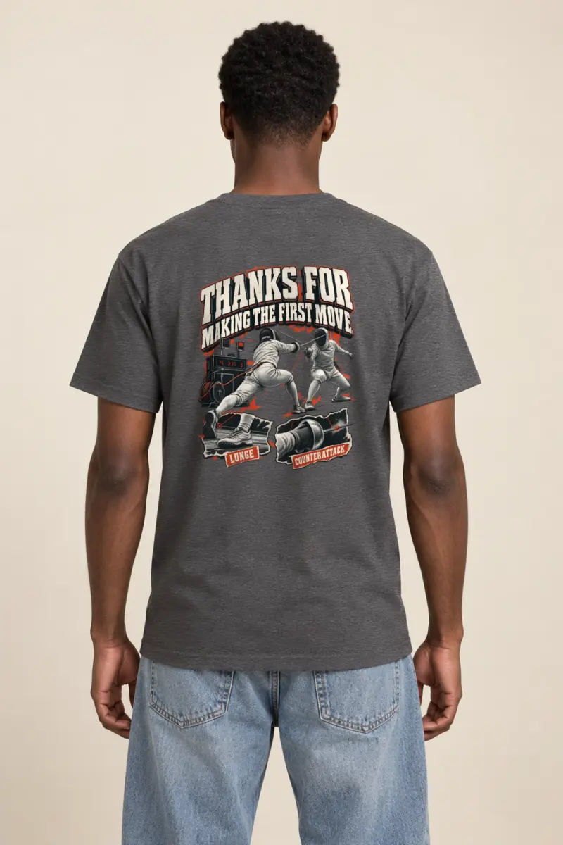"Thanks For Making The First Move" Heavyweight Unisex Crewneck T-shirt