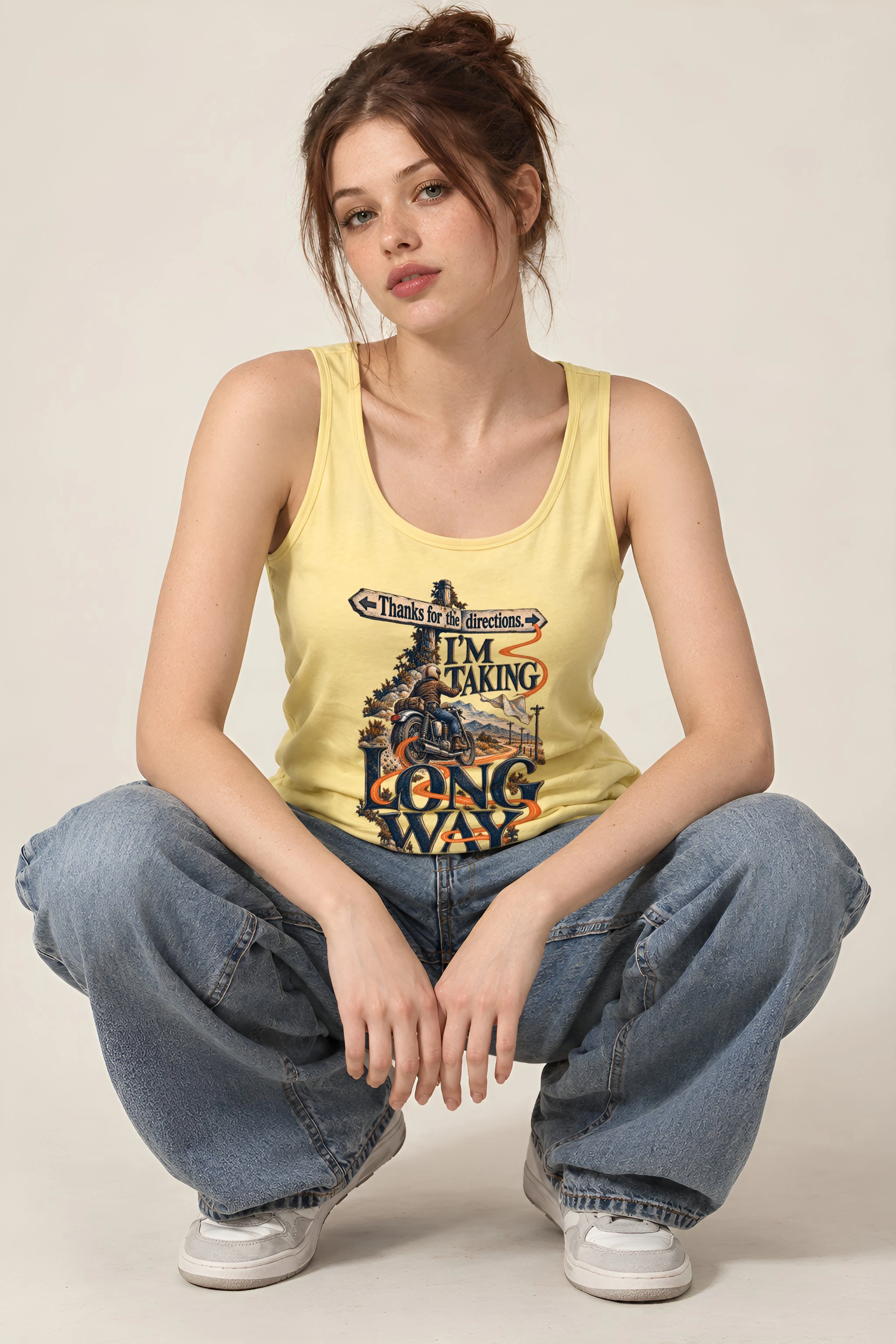 "Thanks for the Directions" Unisex Jersey Tank