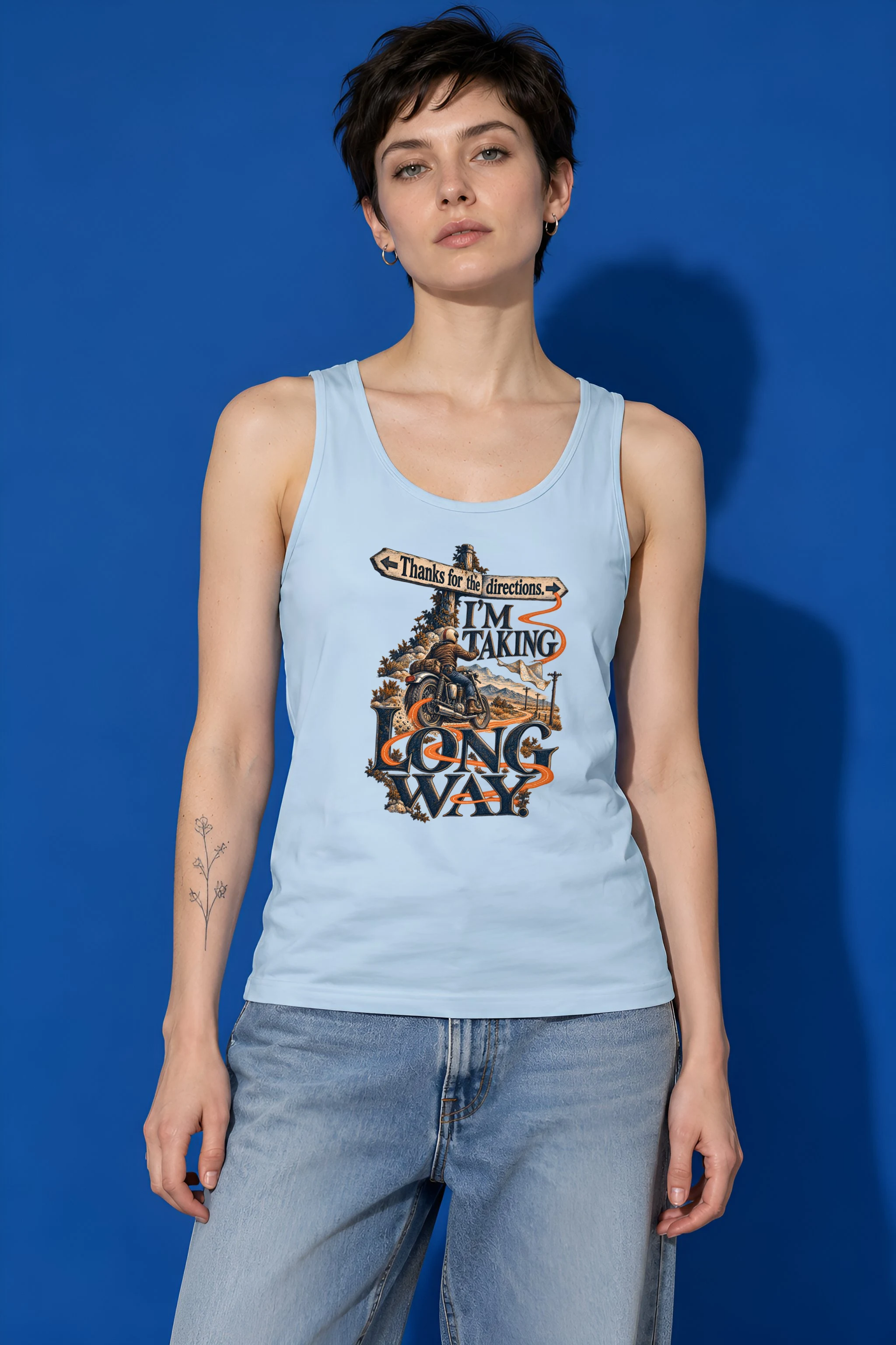 "Thanks for the Directions" Unisex Jersey Tank