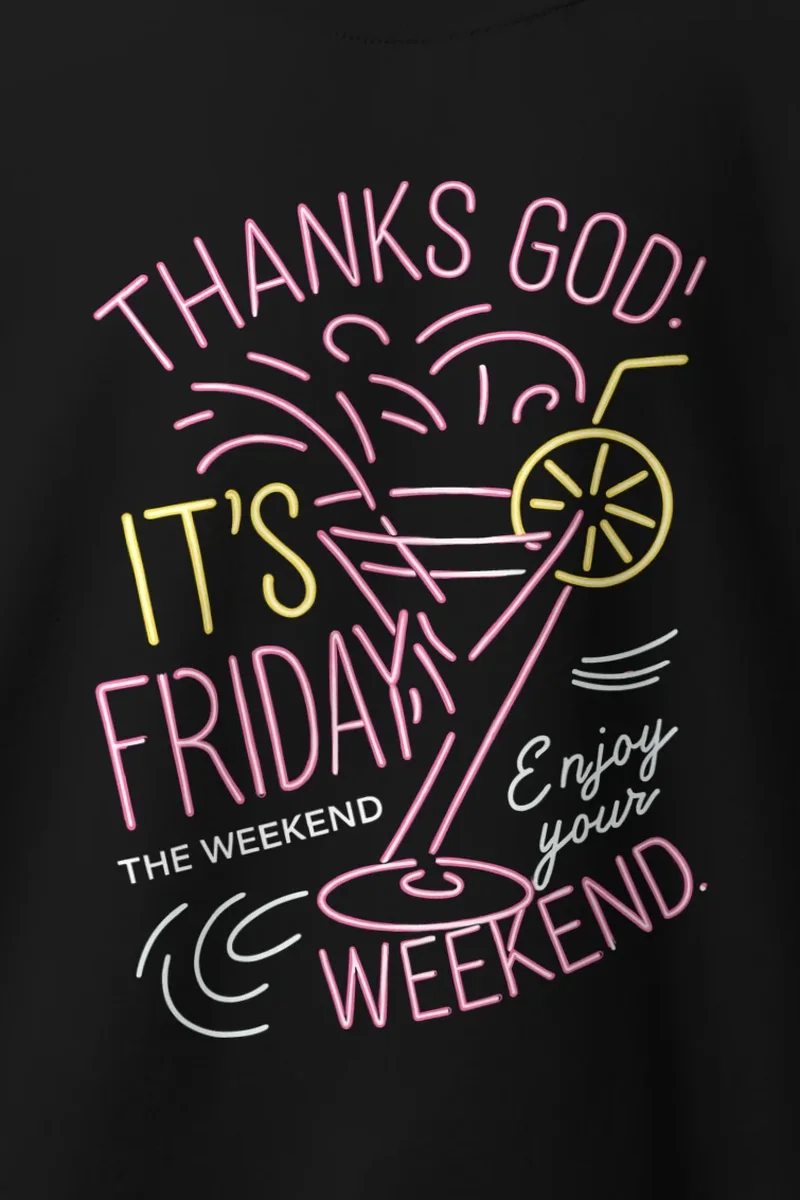 "Thanks God Friday" Heavy Blend Unisex Crewneck Sweatshirt
