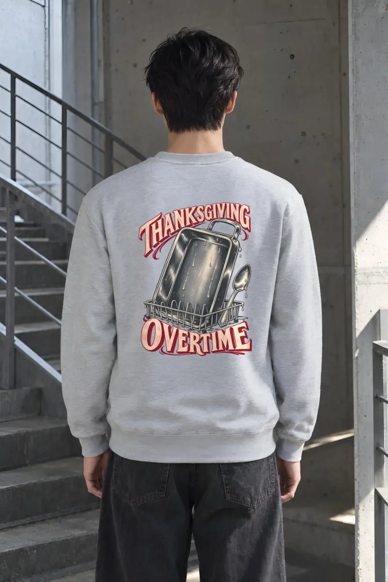 “Thanksgiving Overtime” Heavy Blend Unisex Crewneck Sweatshirt