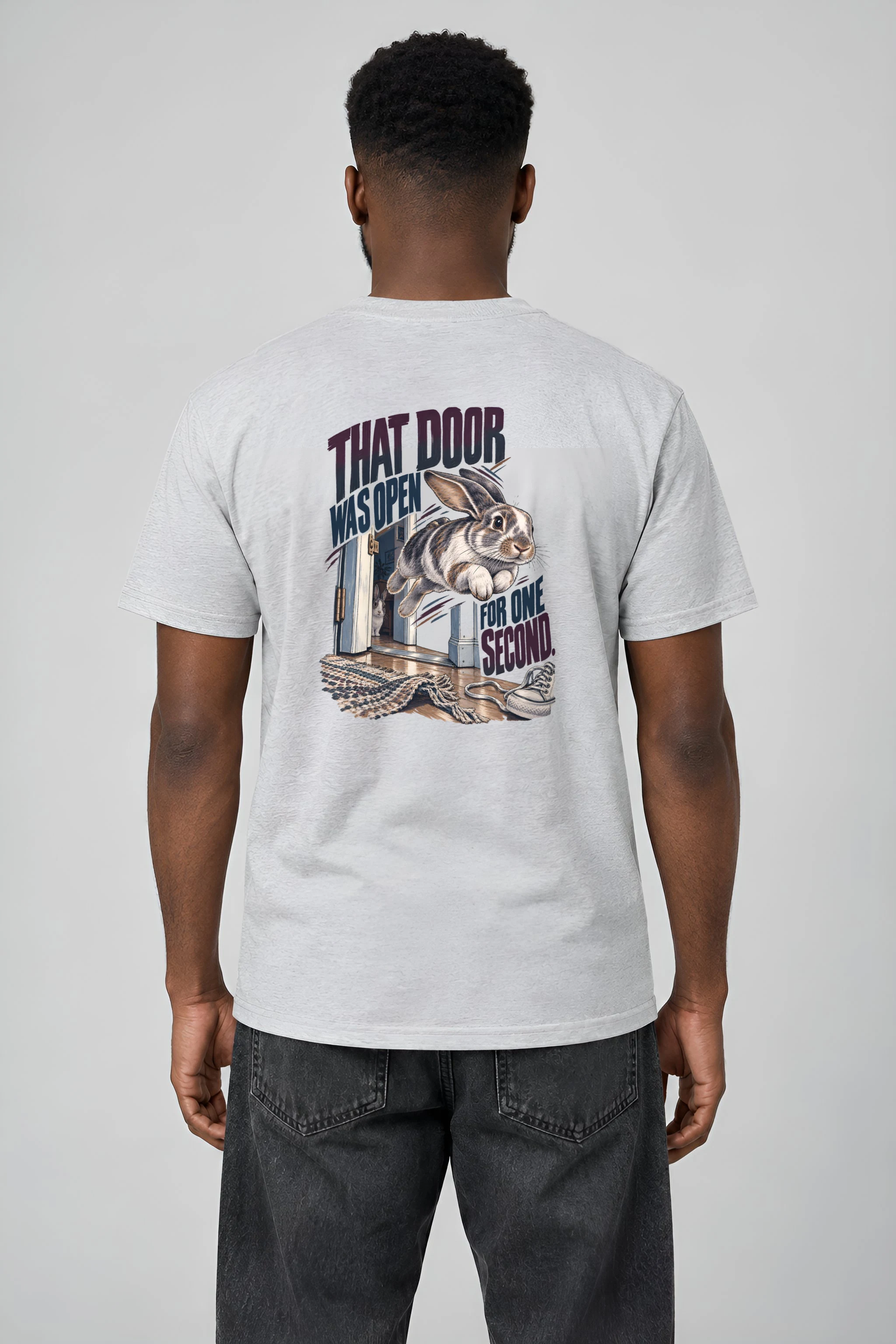"That Door Was Open" Heavyweight Unisex Crewneck T-shirt