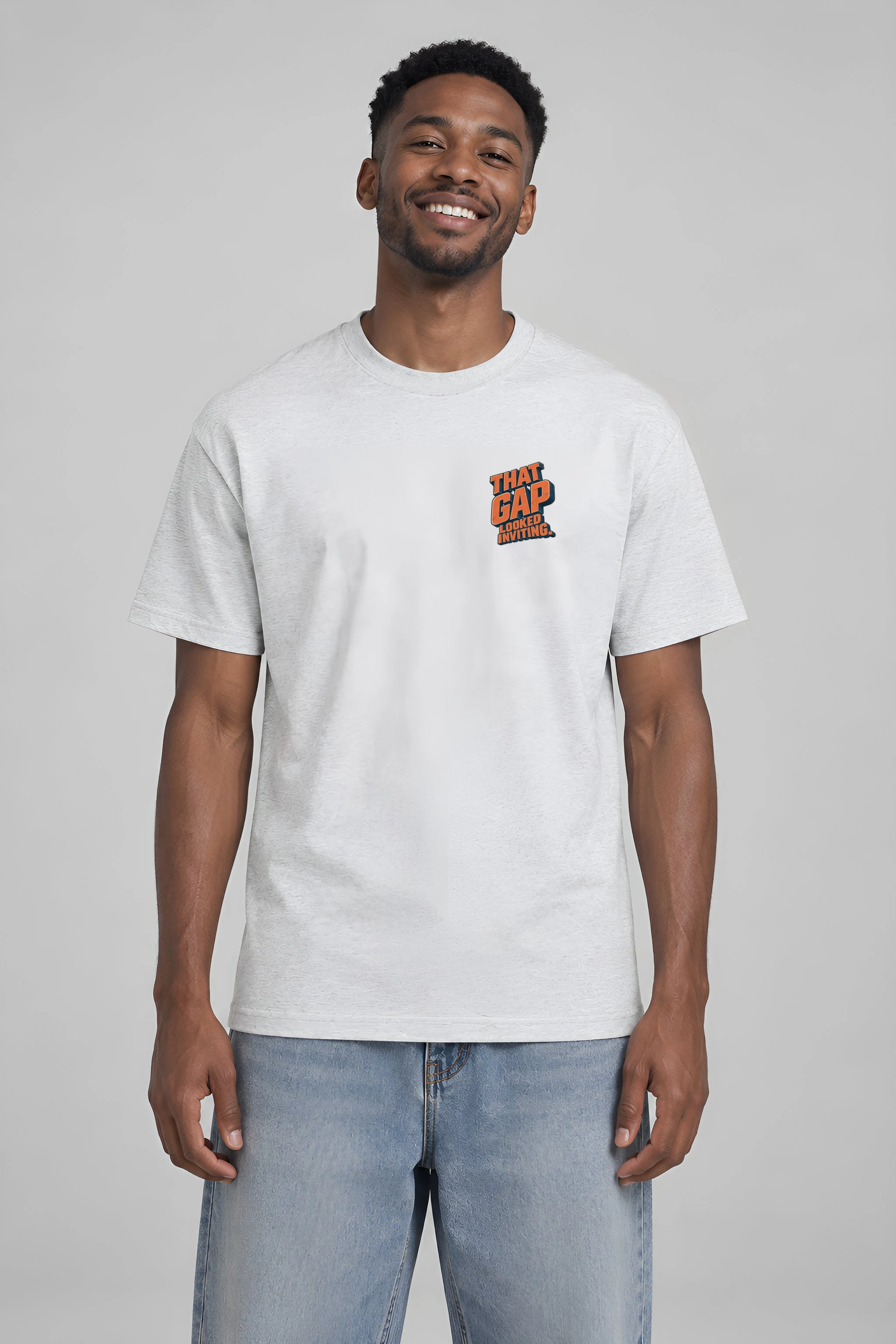 "That Gap Looked Inviting" Heavyweight Unisex Crewneck T-shirt