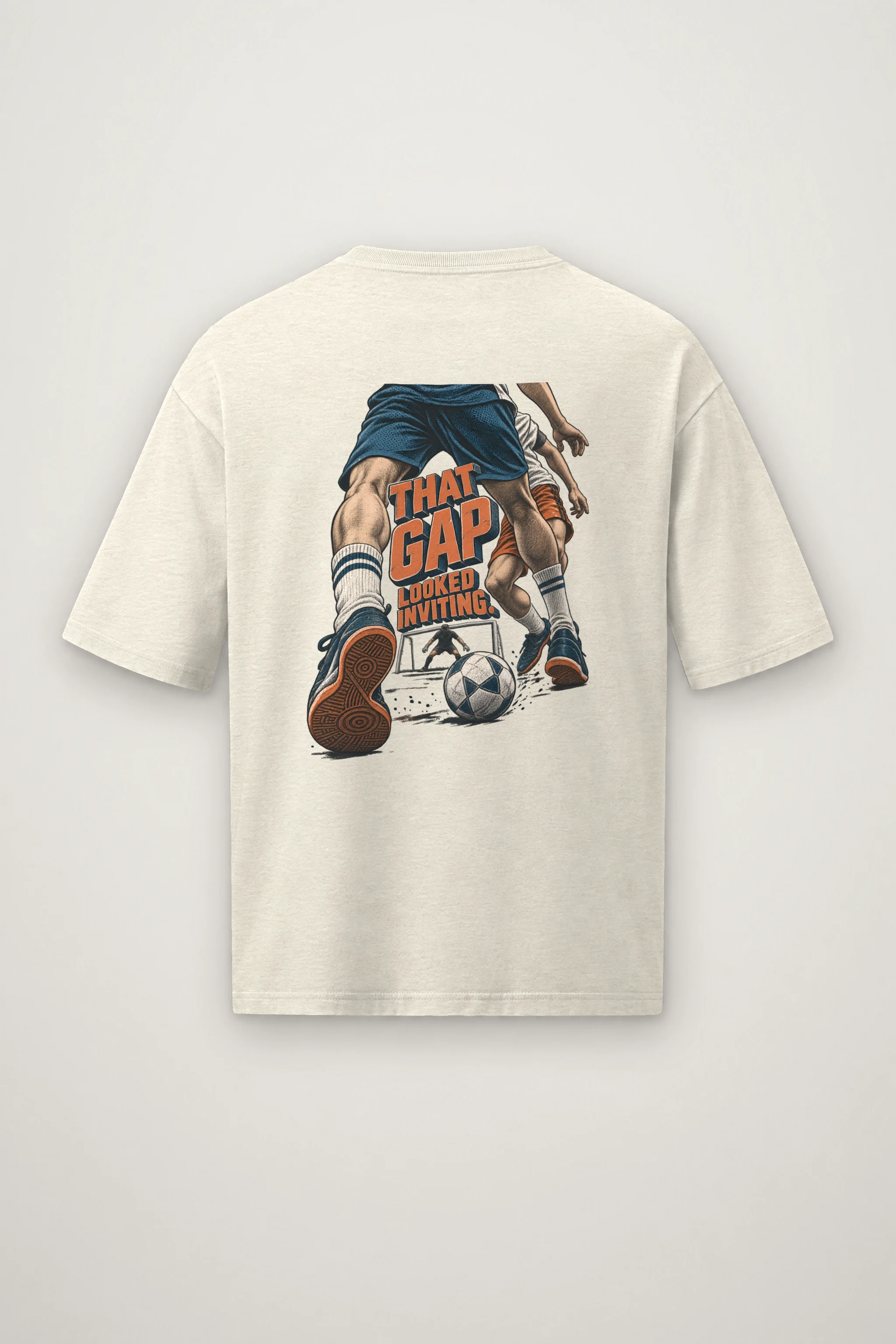 "That Gap Looked Inviting" Men's Oversized Heavyweight Crewneck T-Shirt