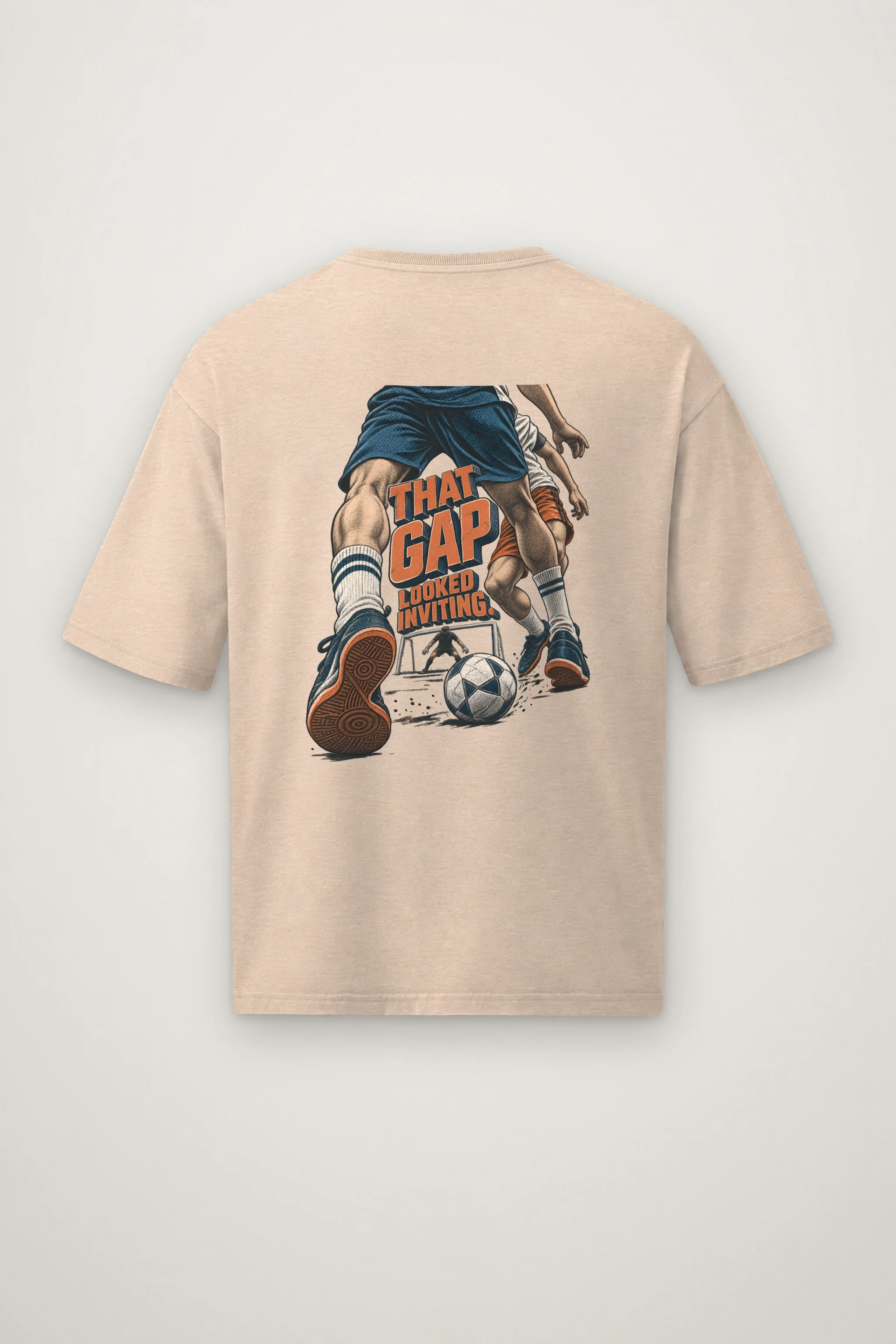 "That Gap Looked Inviting" Men's Oversized Heavyweight Crewneck T-Shirt