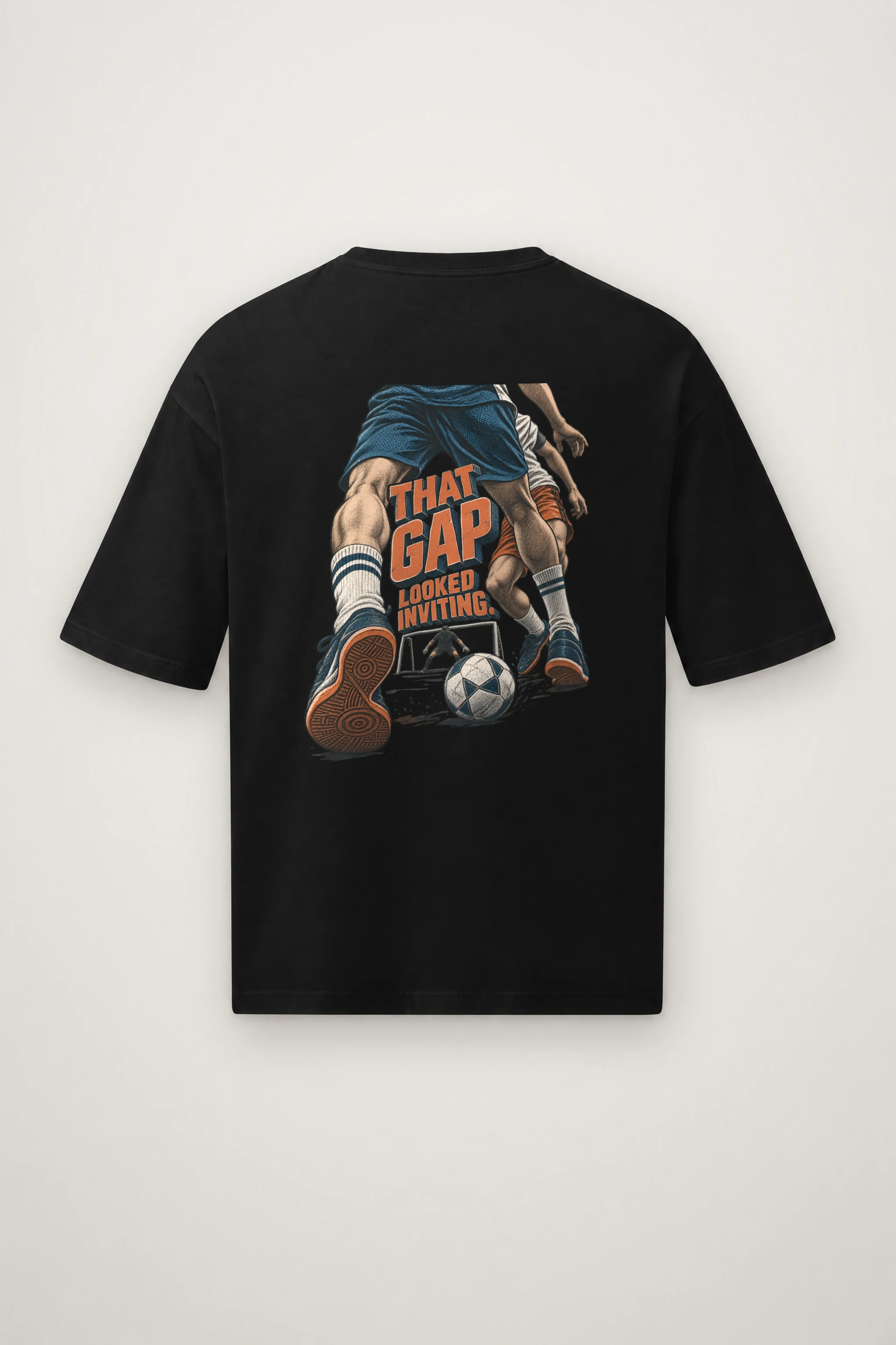 "That Gap Looked Inviting" Men's Oversized Heavyweight Crewneck T-Shirt