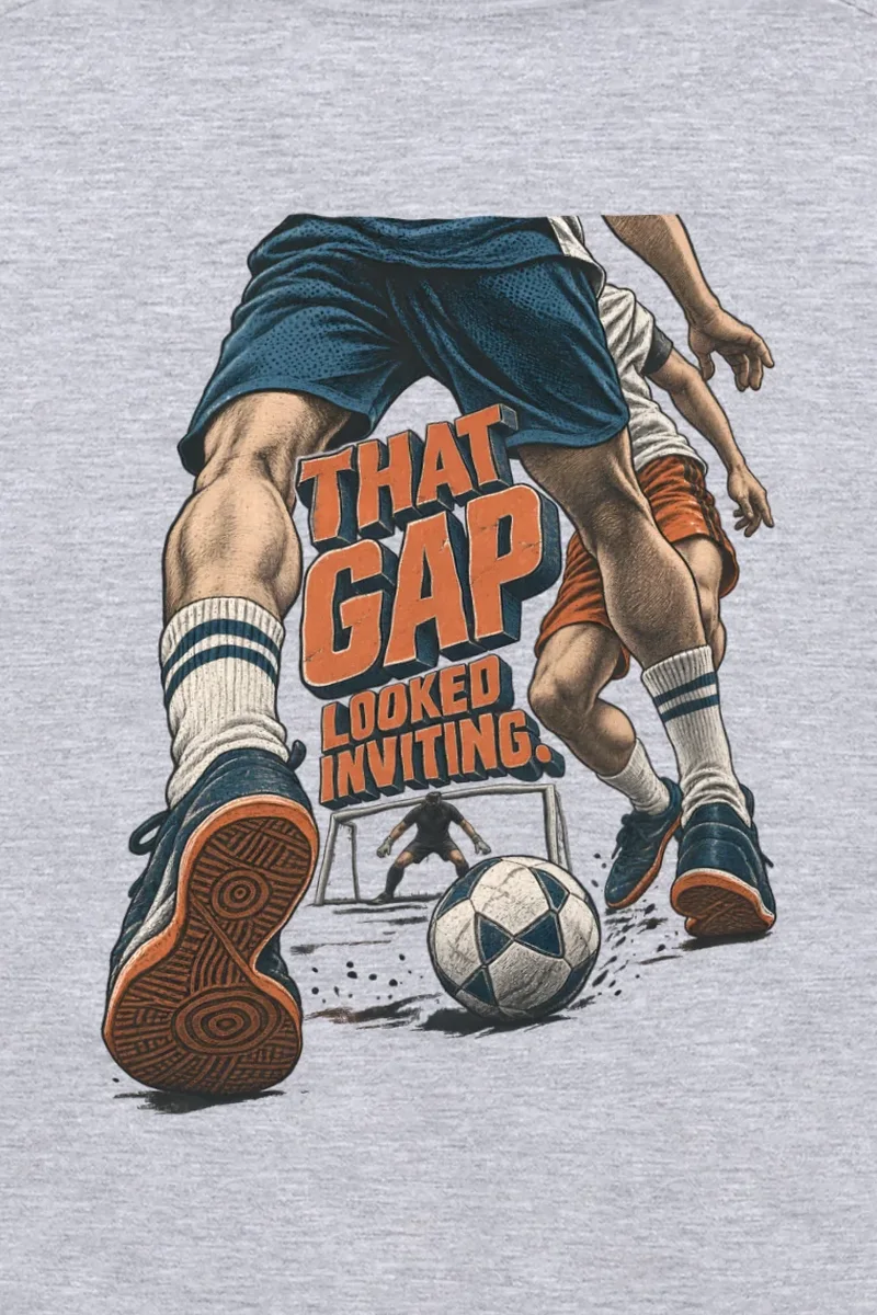 "That Gap Looked Inviting" Unisex Longsleeve T-shirt - the graphic up close