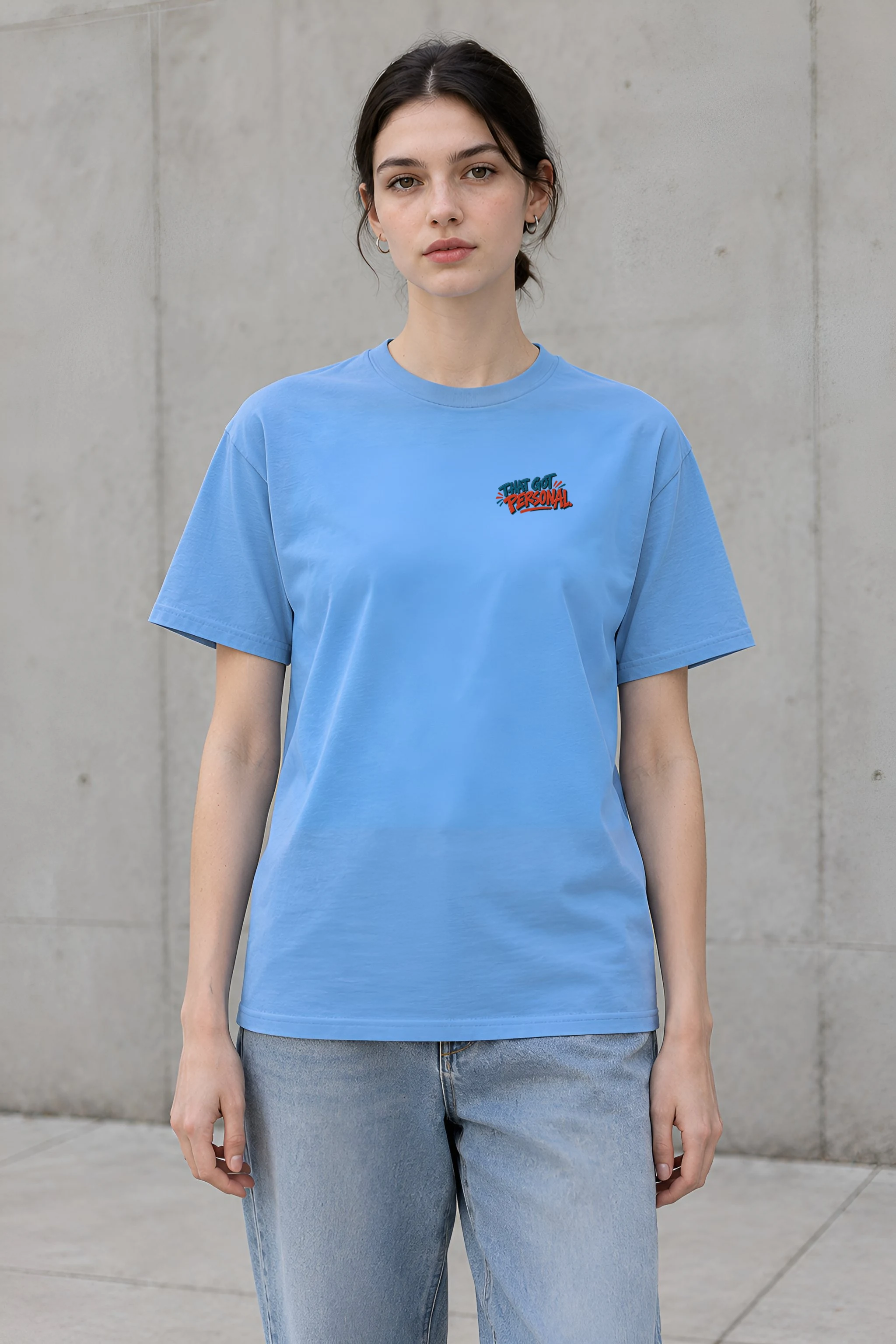 "That Got Personal Keep Reading" Heavyweight Unisex Crewneck T-shirt