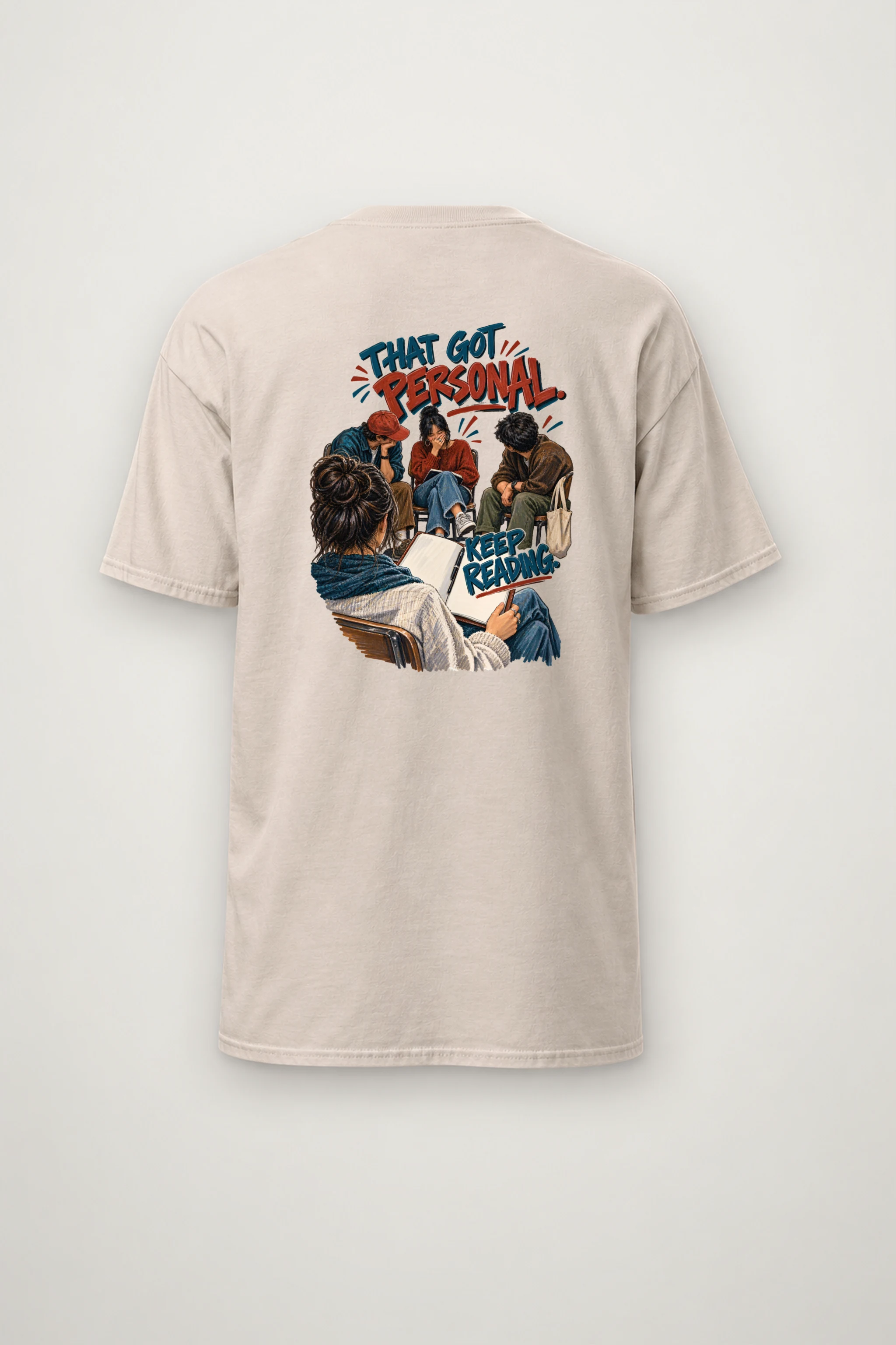 "That Got Personal Keep Reading" Heavyweight Unisex Crewneck T-shirt