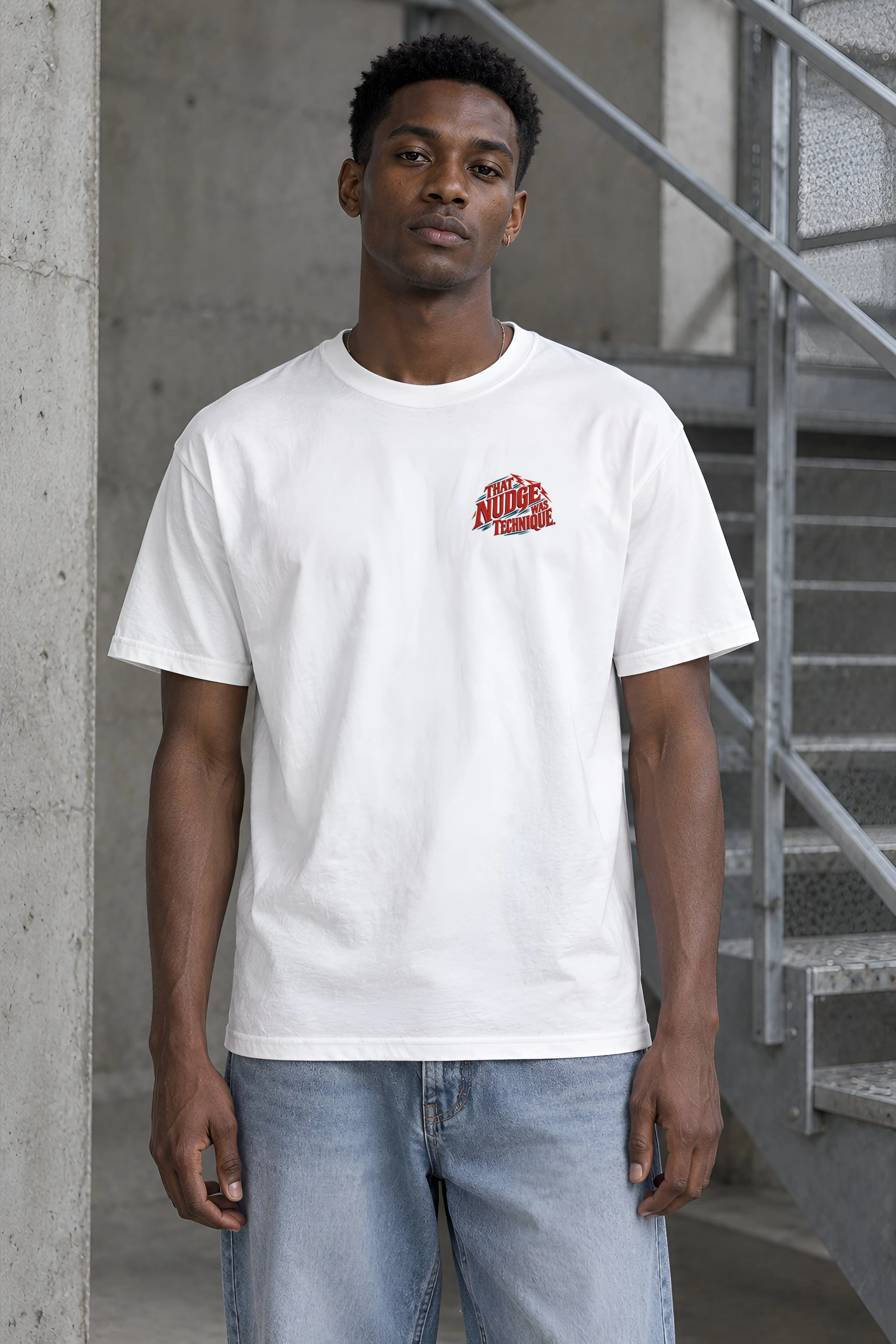 "That Nudge Was Technique" Heavyweight Unisex Crewneck T-shirt