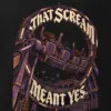 "That Scream Meant Yes" Men's Oversized Heavyweight Crewneck T-Shirt