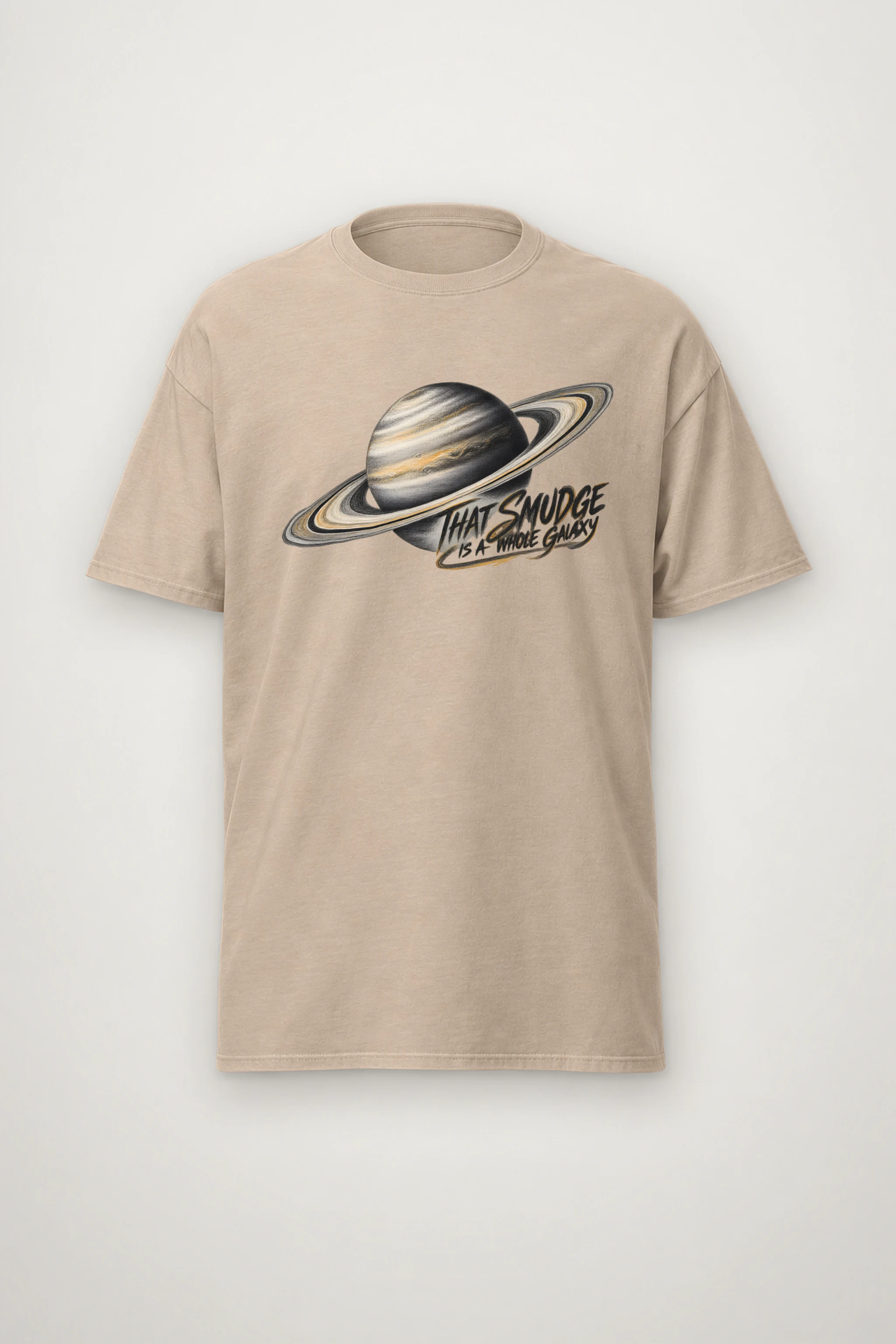 "That Smudge Is a Whole Galaxy" Heavyweight Unisex Crewneck T-shirt