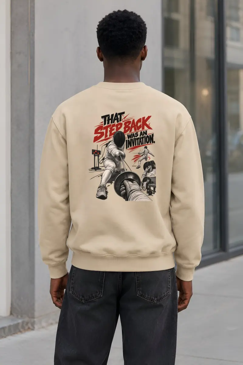 “That Step Back Was An Invitation” Heavy Blend Unisex Crewneck Sweatshirt