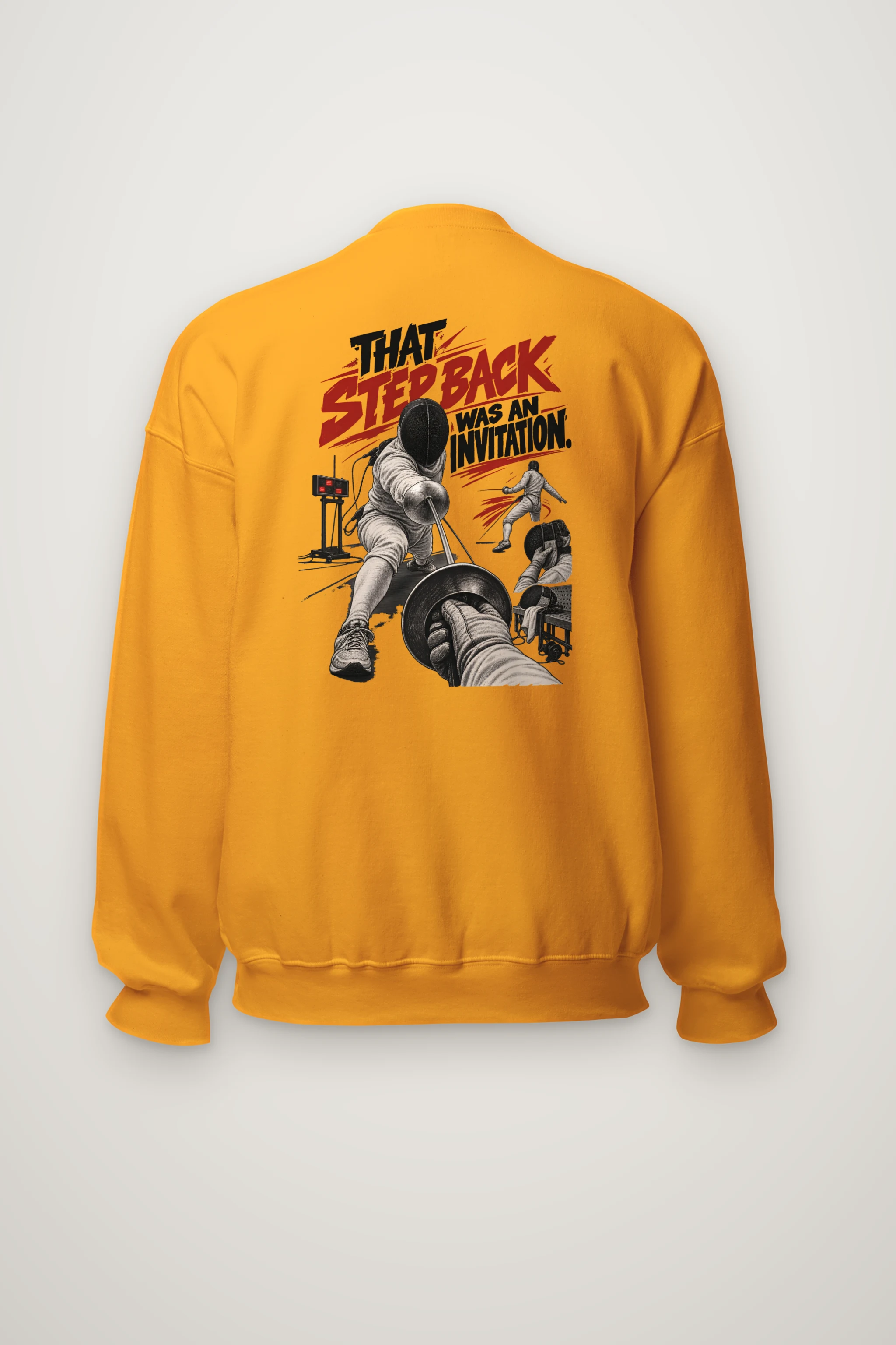 "That Step Back Was An Invitation" Heavy Blend Unisex Crewneck Sweatshirt