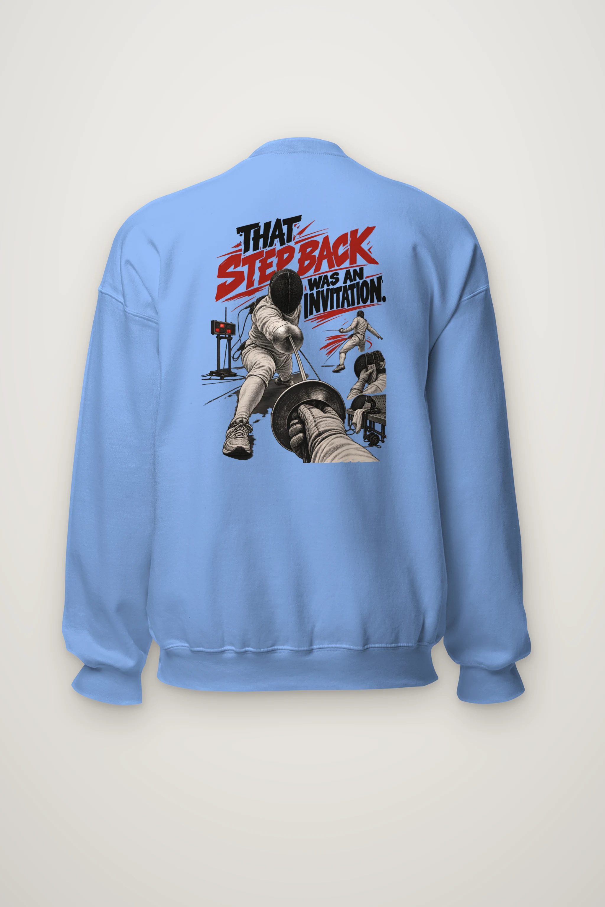 "That Step Back Was An Invitation" Heavy Blend Unisex Crewneck Sweatshirt