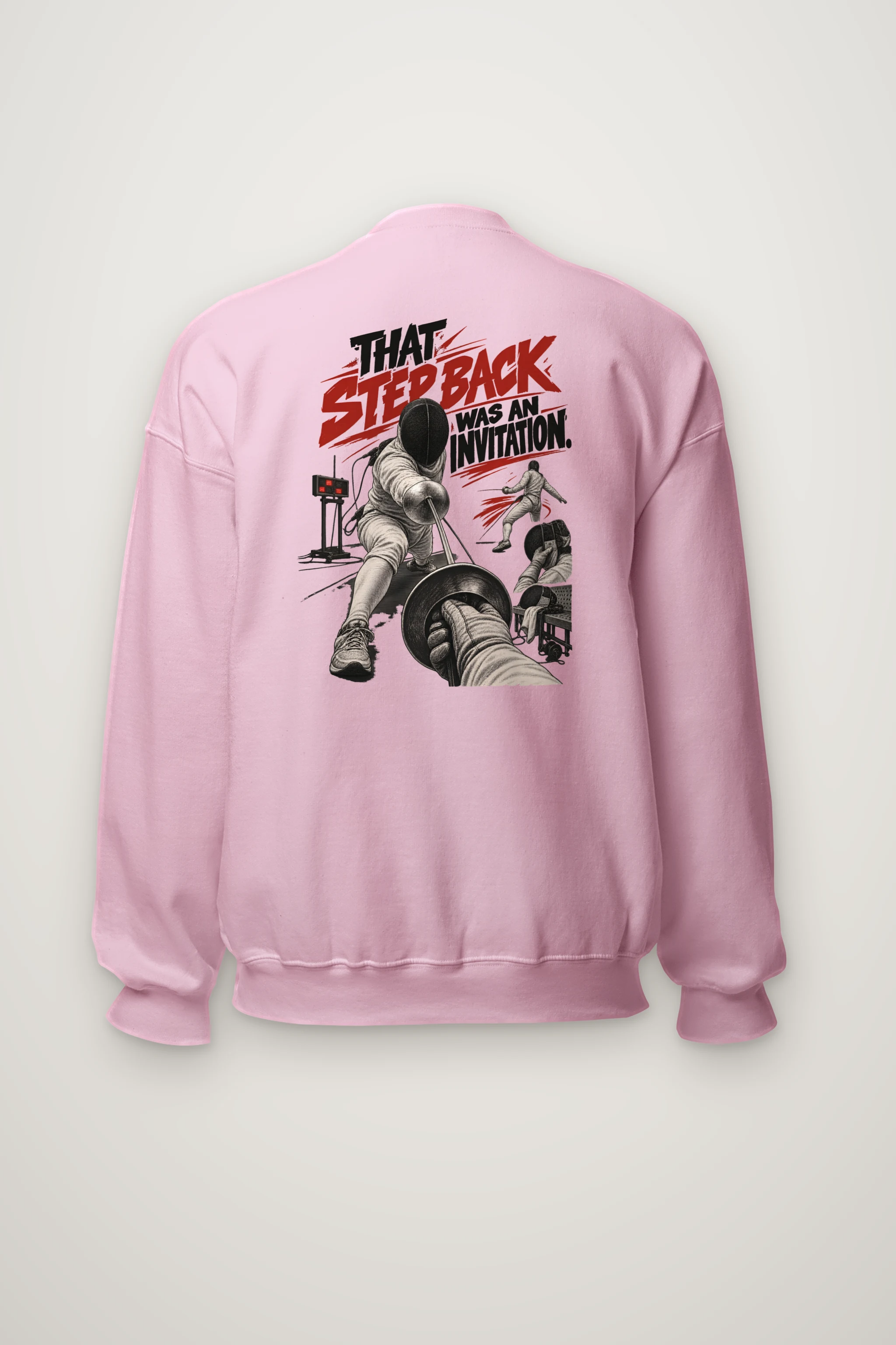 "That Step Back Was An Invitation" Heavy Blend Unisex Crewneck Sweatshirt